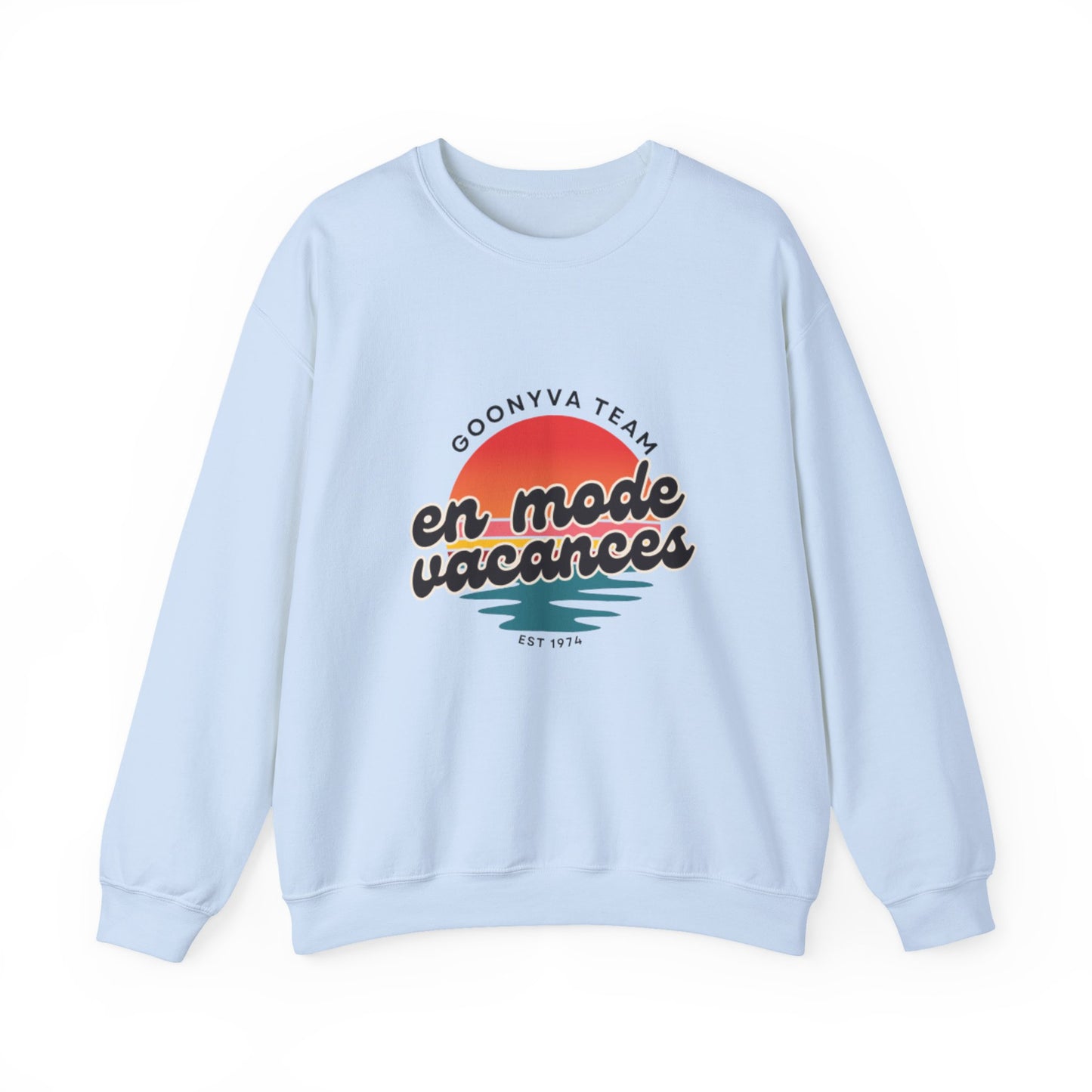 Chandail Col Rond "Chill Vibes" Pour les journées décontractées  Idéal pour la détente douillette  Parfait pour le voyage  Cadeau pour les amis  Style vacances