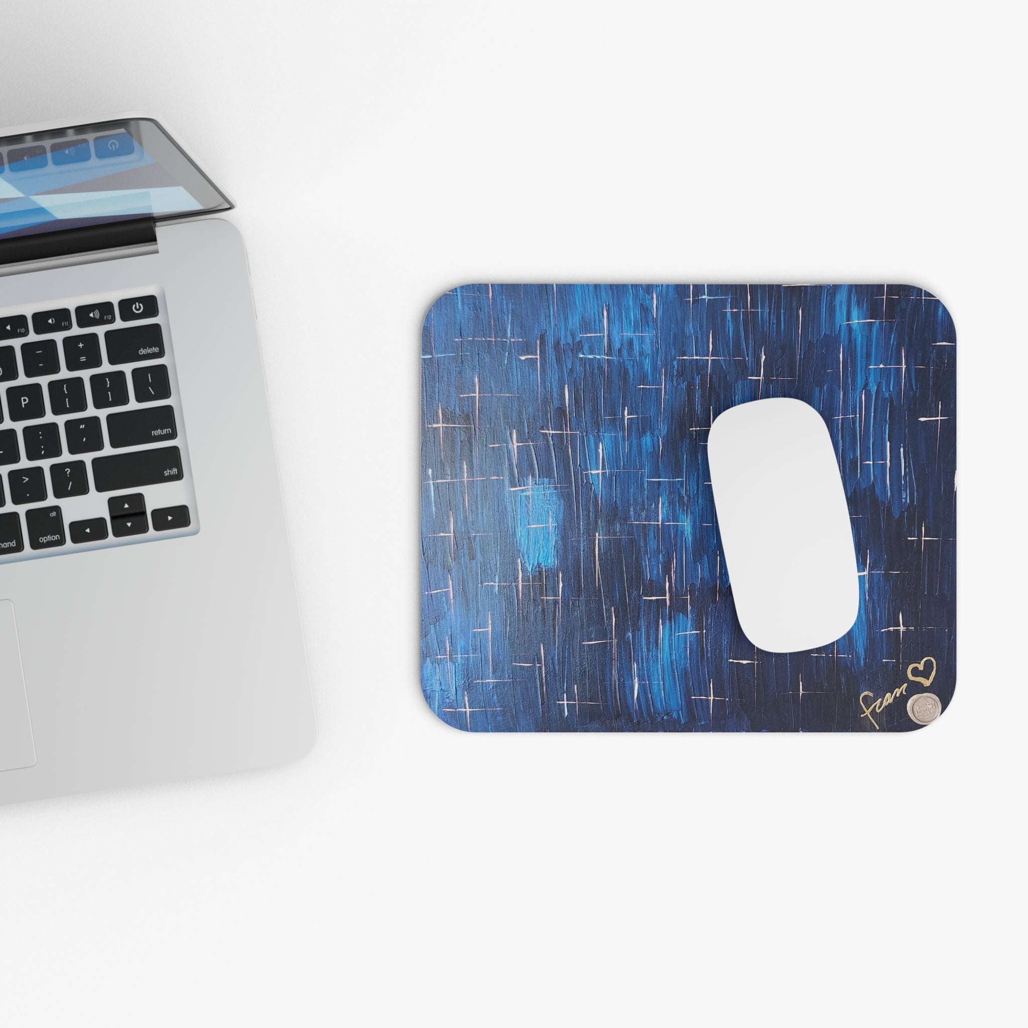 Tapis de souris inspiré de l'artiste Marc Francoeur ayant comme titre Nuit Étoilé