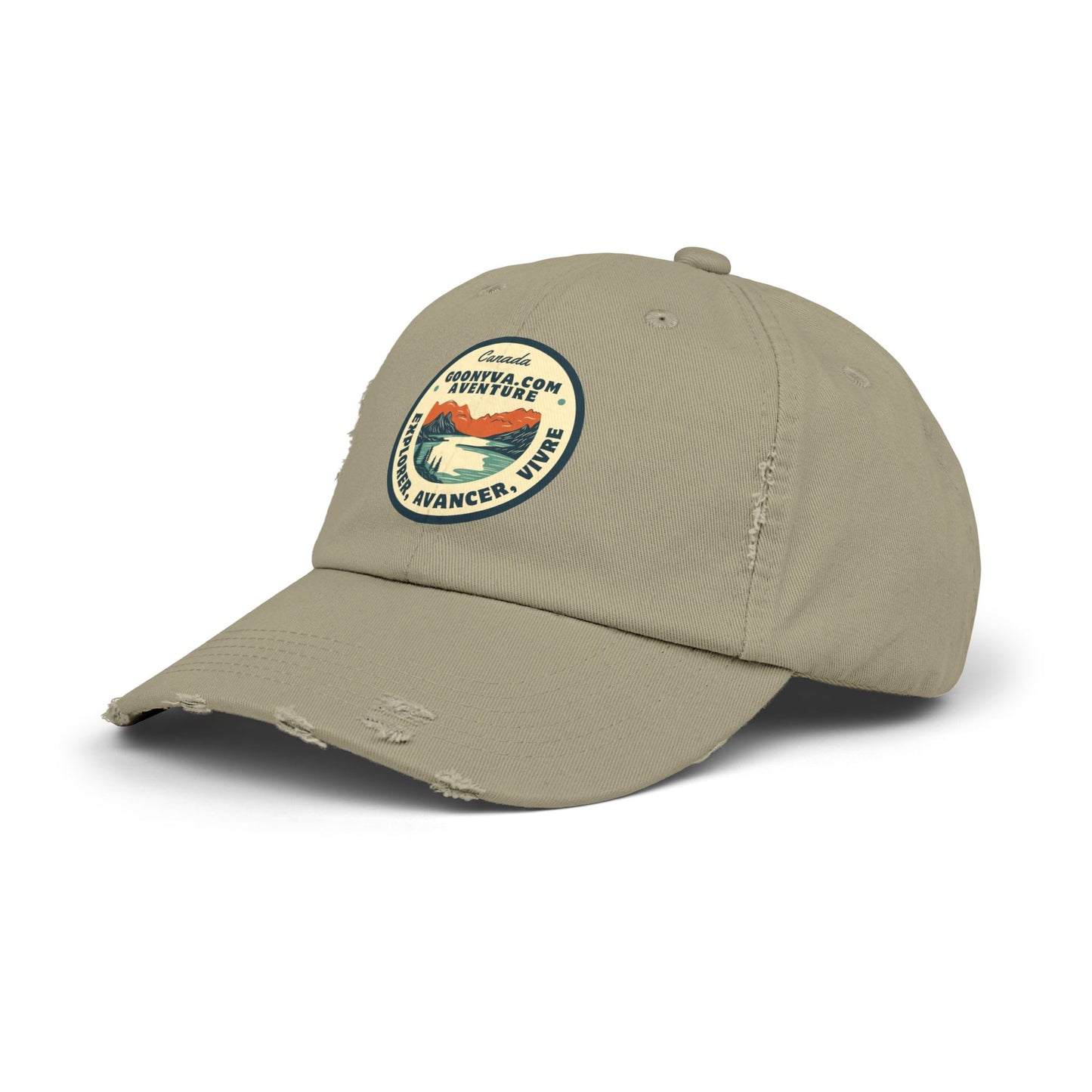 Casquette Unisexe Distressed "Aventure Vintage" Décontractée  Casquette d'explorateur  Cadeau pour les voyageurs  Plaisirs en plein air  Accessoire de mode tendance