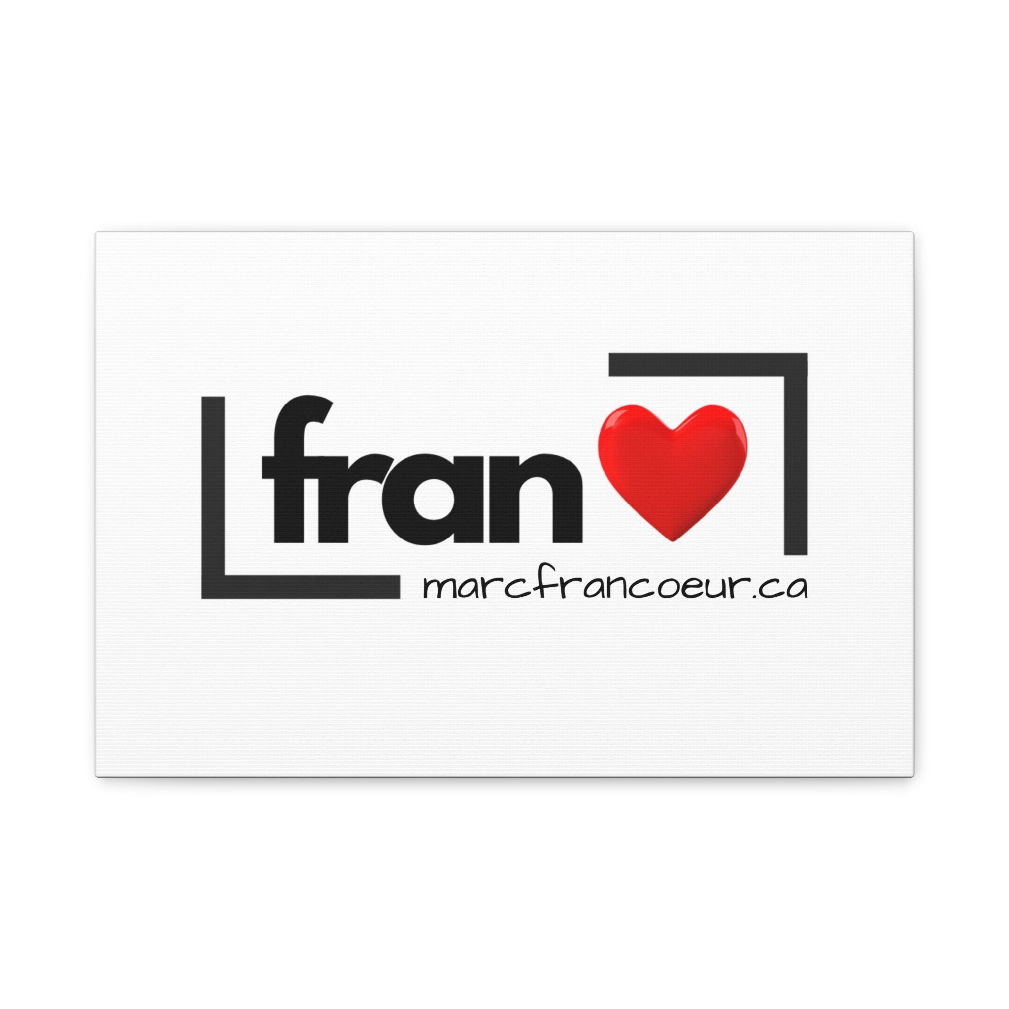 Fran Heart Logo Matte Canvas Print — Stretched Wall Art (marcfrancoeur.ca)