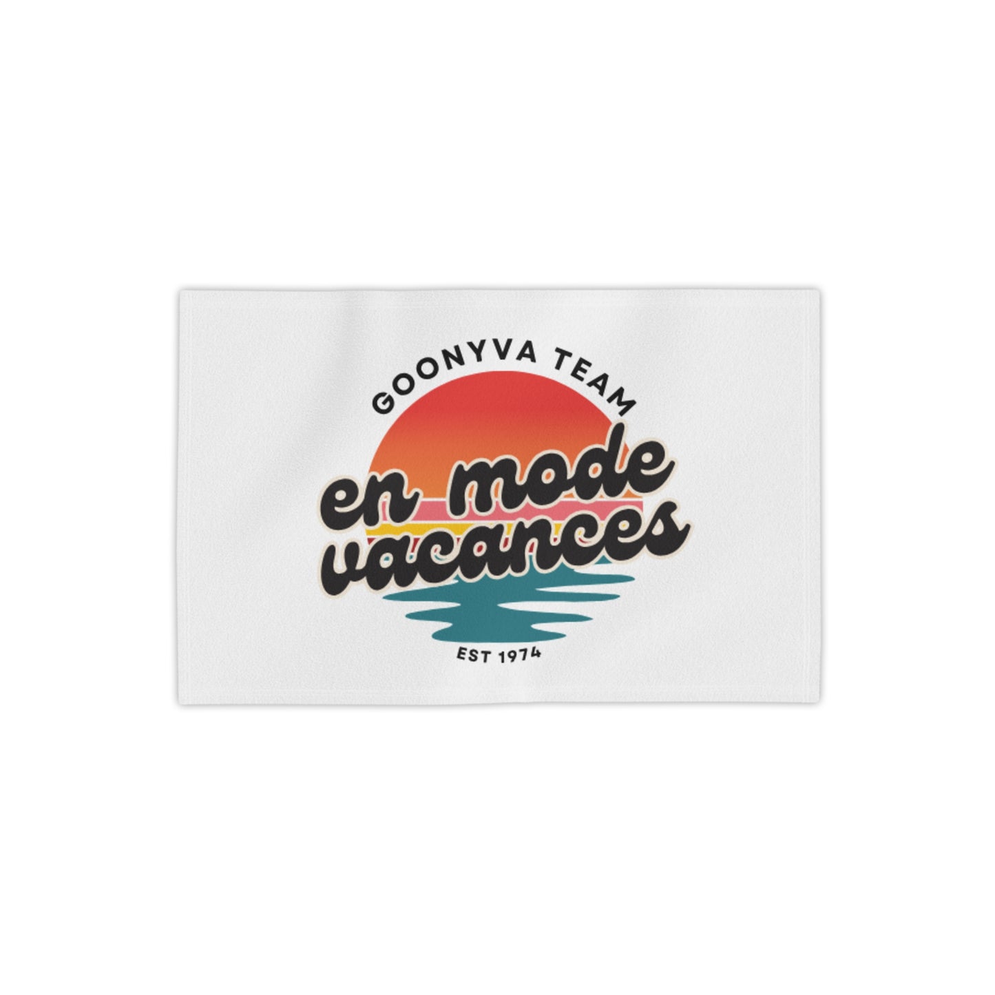 Serviettes de plage rétro amusantes « En mode vacances »  Équipement d'été  Accessoire de vacances  Journées piscine  Cadeau pour les amoureux de la plage