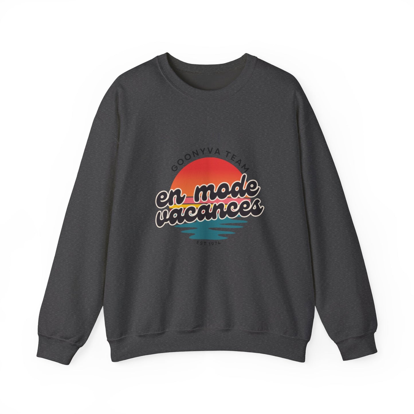 Chandail Col Rond "Chill Vibes" Pour les journées décontractées  Idéal pour la détente douillette  Parfait pour le voyage  Cadeau pour les amis  Style vacances