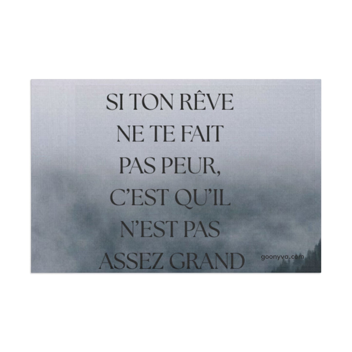Impression d'art mural de motivation Décoration intérieure inspirante  Œuvre d'art avec citation sur les rêves  Cadeau pour les rêveurs  Décoration murale unique