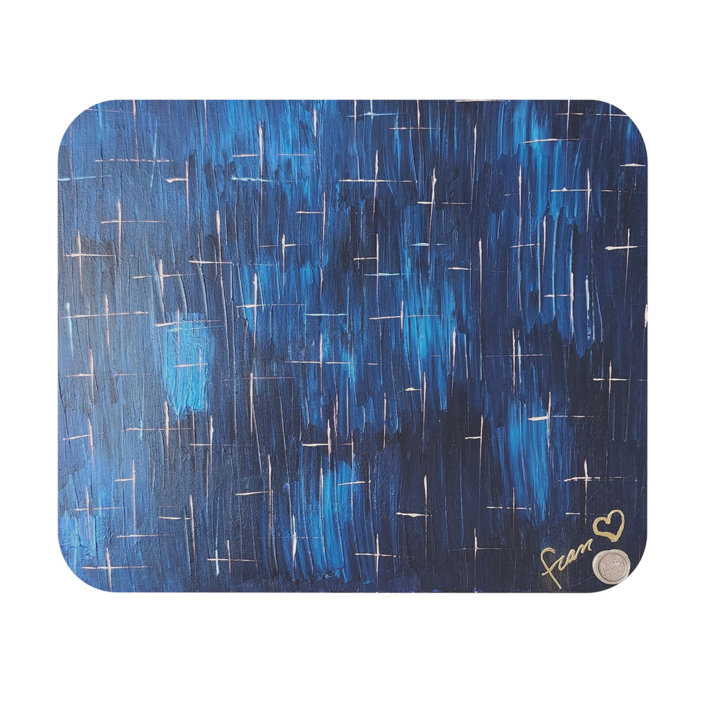 Tapis de souris inspiré de l'artiste Marc Francoeur ayant comme titre Nuit Étoilé