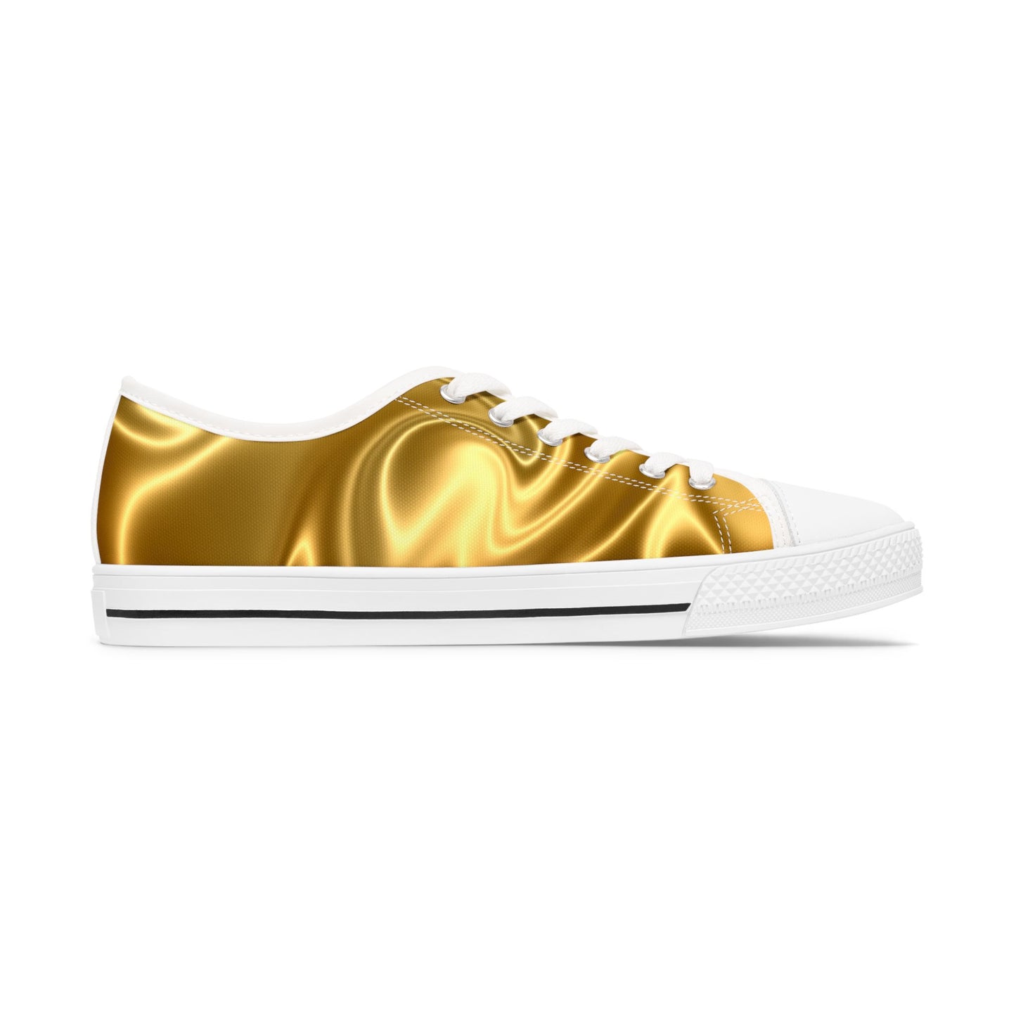 Baskets basses satinées dorées pour femme Chaussures décontractées stylées  Chaussures confortables pour le quotidien  Baskets tendance pour femme  Cadeau pour elle  [...]