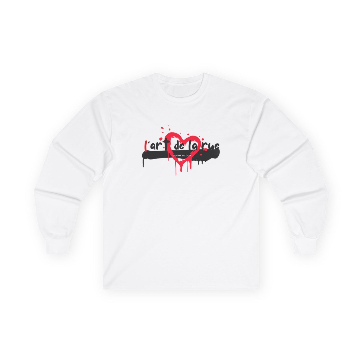 T-shirt à Manches Longues Cœur Artistique | T-shirt Graphique pour Amateurs d'Art, Cadeau pour Âmes Créatives, Mode Unisexe, Vêtement Décontracté.