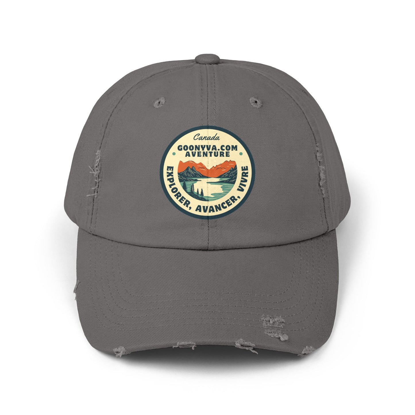 Casquette Unisexe Distressed "Aventure Vintage" Décontractée  Casquette d'explorateur  Cadeau pour les voyageurs  Plaisirs en plein air  Accessoire de mode tendance