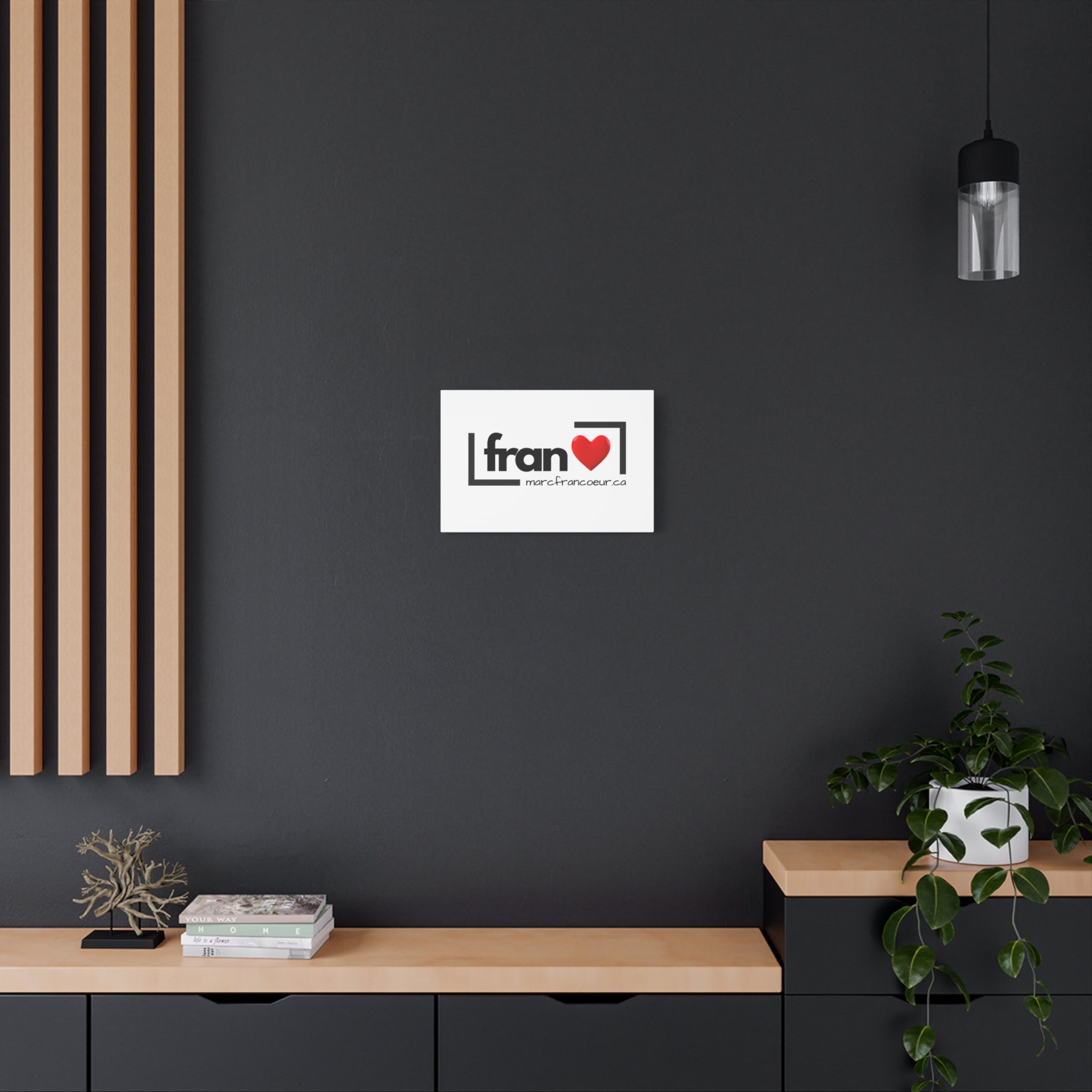 Fran Heart Logo Matte Canvas Print — Stretched Wall Art (marcfrancoeur.ca)
