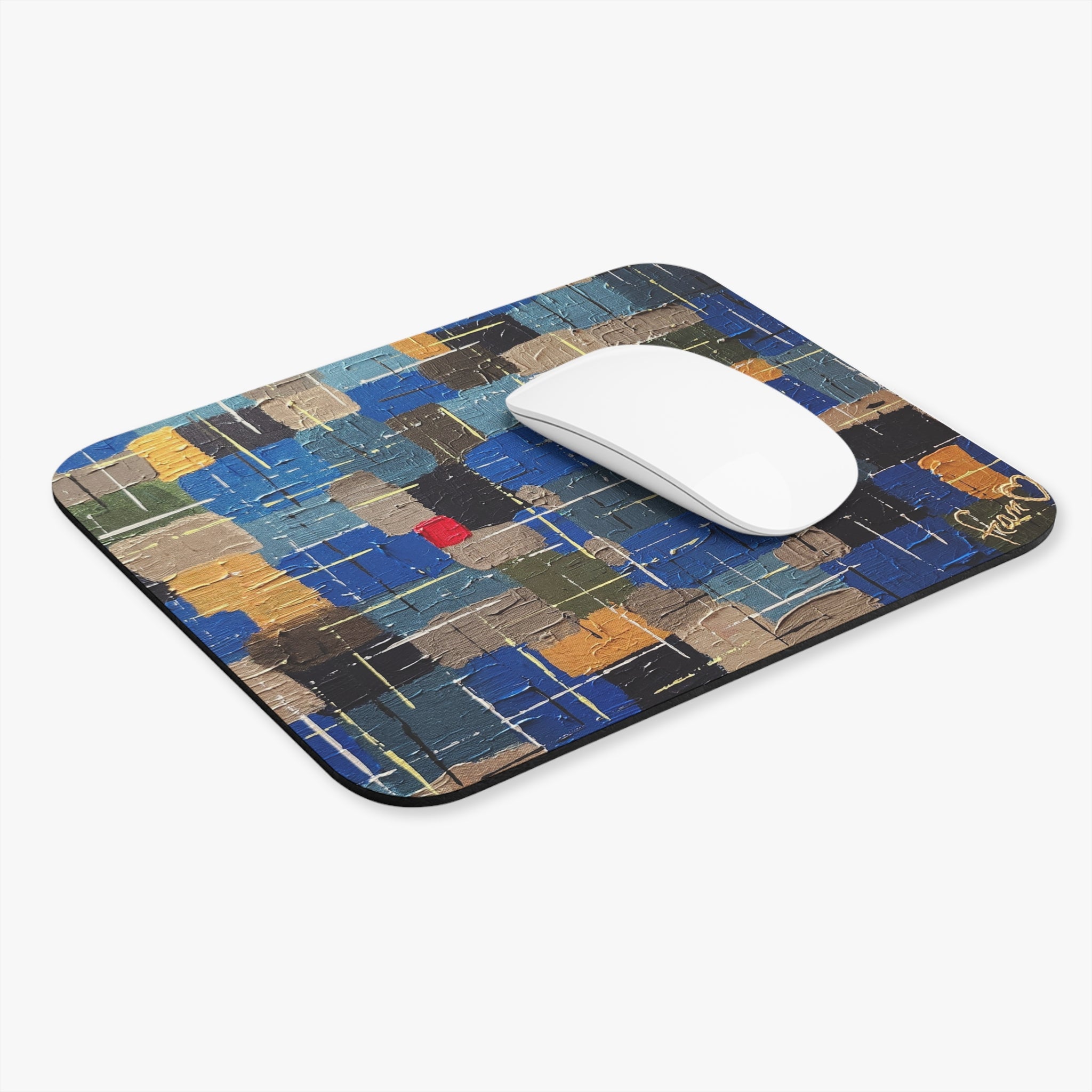 Tapis de souris de l'artiste peintre Marc Francoeur ayant comme titre L'intrus