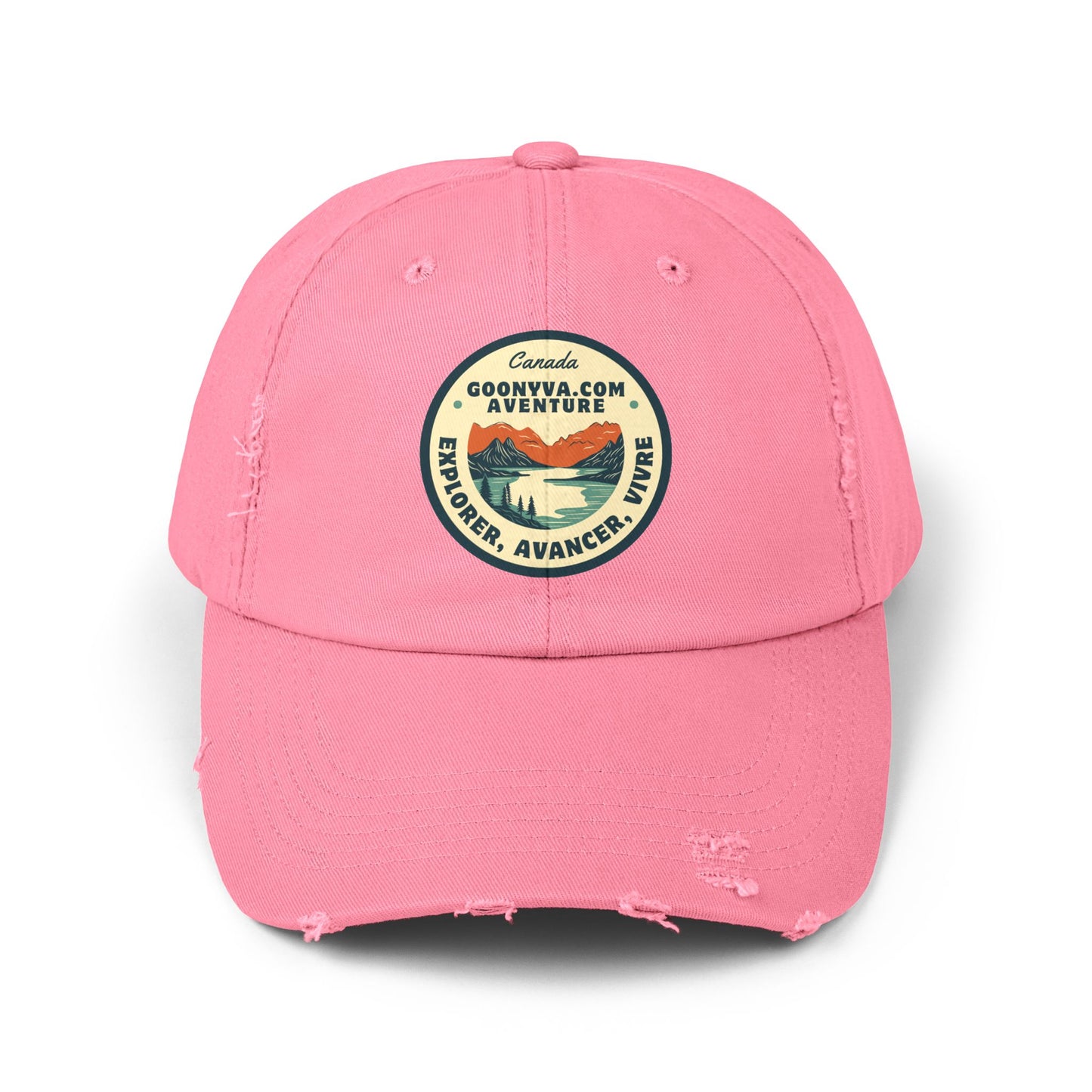 Casquette Unisexe Distressed "Aventure Vintage" Décontractée  Casquette d'explorateur  Cadeau pour les voyageurs  Plaisirs en plein air  Accessoire de mode tendance