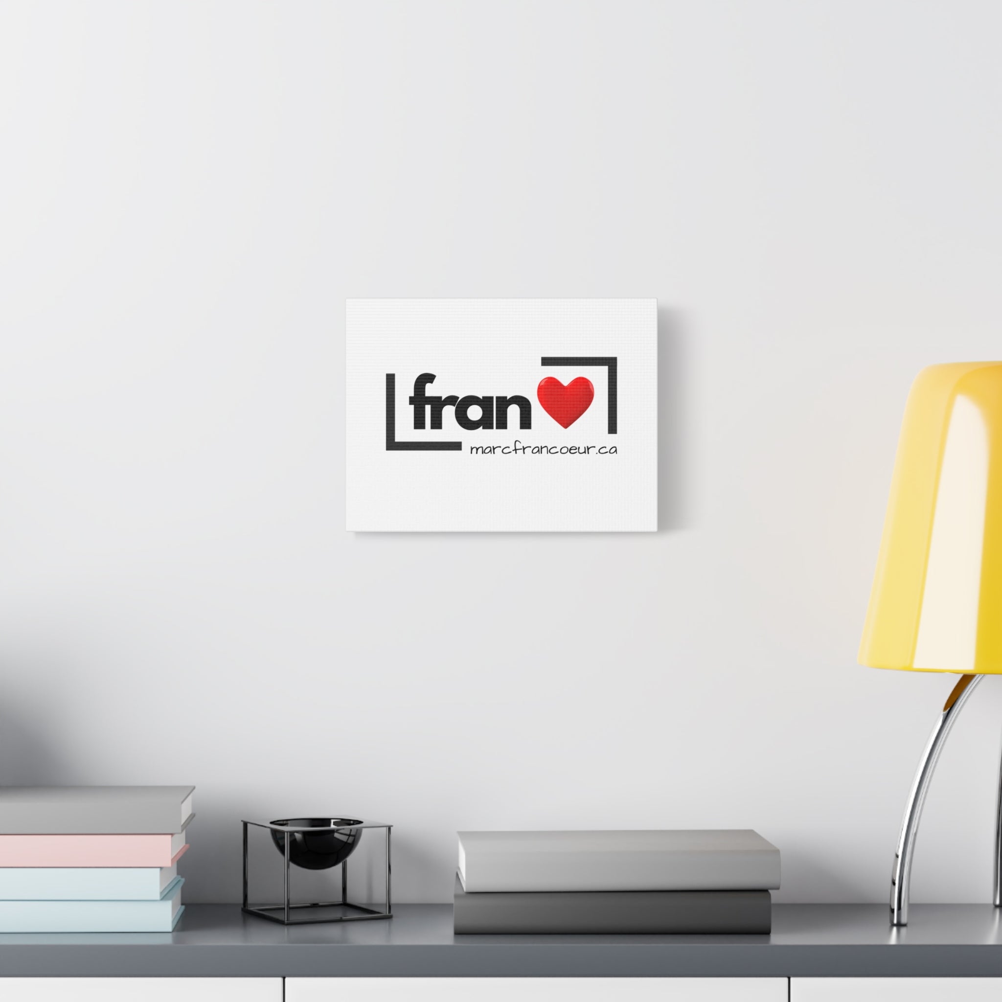 Fran Heart Logo Matte Canvas Print — Stretched Wall Art (marcfrancoeur.ca)