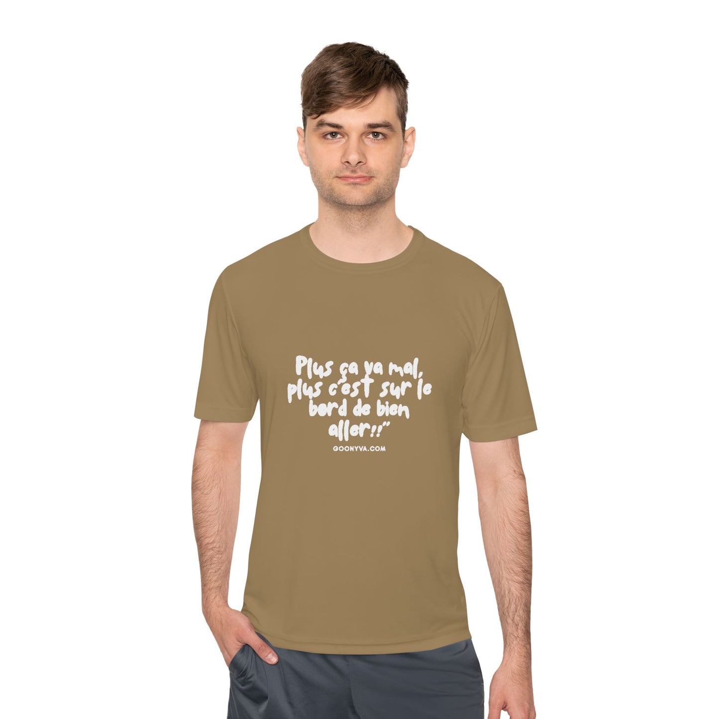 T-shirt Anti-Transpiration Unisexe, Idéal pour l'Entraînement Motivationnel. Vêtement de Sport Mixte et Cadeau Fitness Parfait. Le T-shirt Décontracté pour la Salle de Sport.  Option 3 (Pour des listes ou des mots-clés)