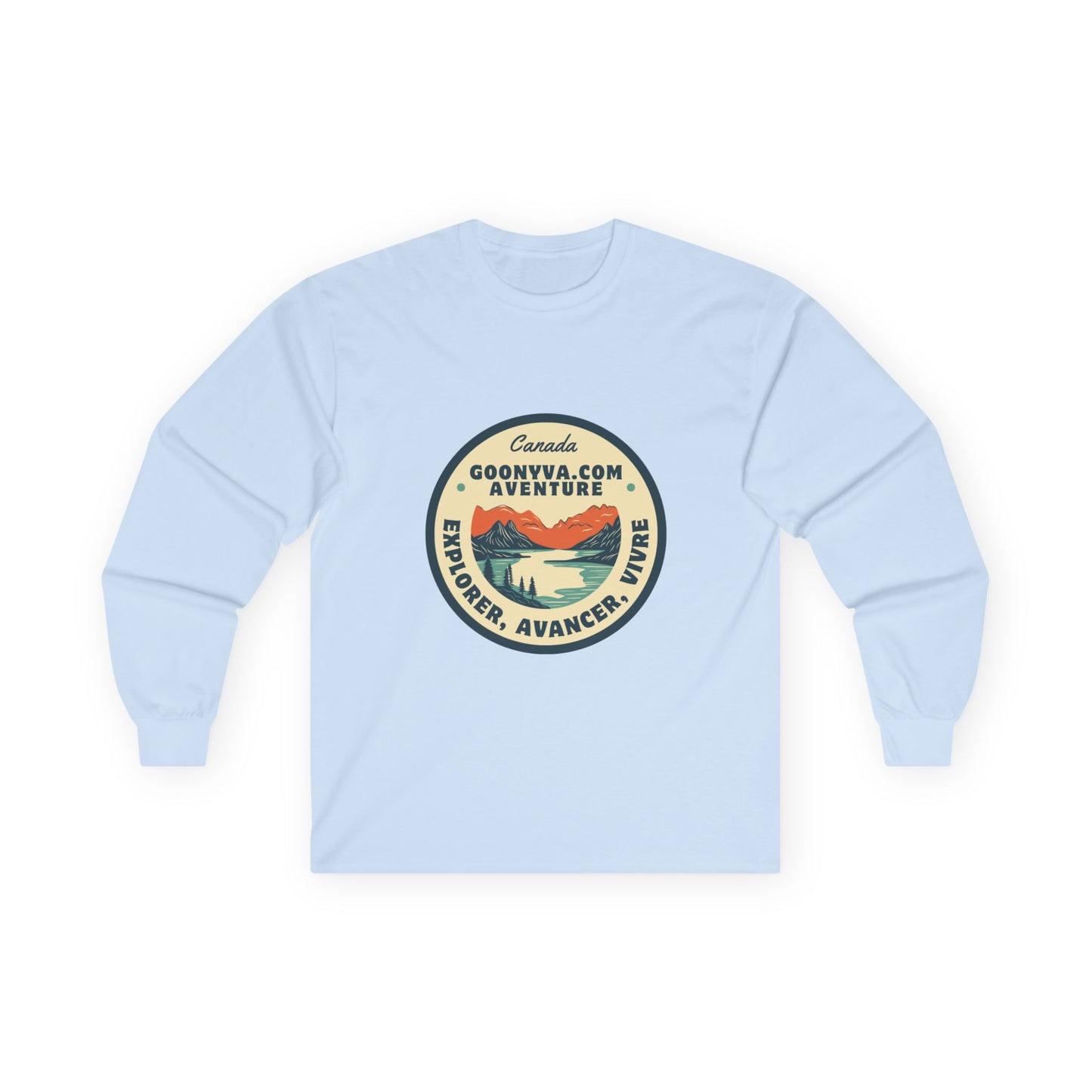 T-shirt Aventure Unisexe à Manches Longues Chemise de voyage  Vêtement pour les passionnés de plein air  Cadeau des Fêtes  Vêtement décontracté