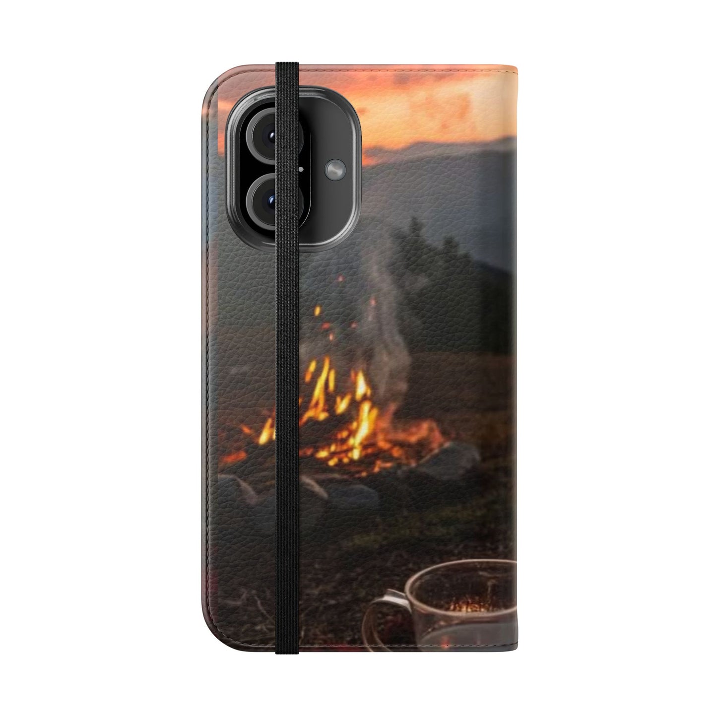 Étuis à Rabat pour Téléphone "Inspiration Nature" Étui portefeuille protecteur  Thème feu de camp  Accessoire stylé pour l'extérieur  Cadeau parfait pour [...]