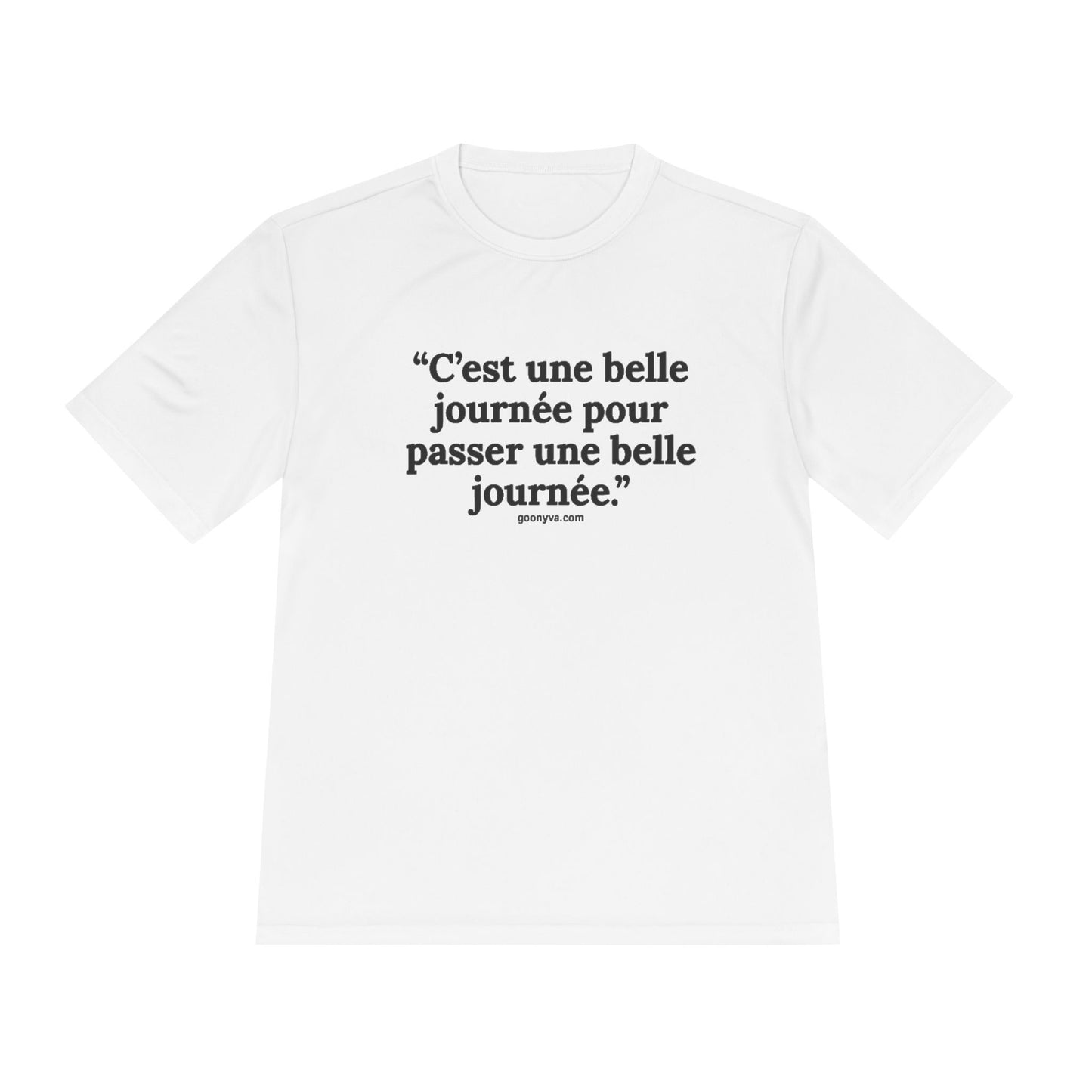 T-shirt Chic avec Citation Française - Parfait pour le style décontracté, les cadeaux, les voyages, le fitness et l'inspiration quotidienne.