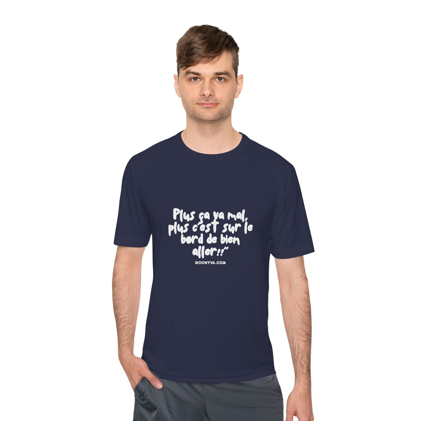 T-shirt Anti-Transpiration Unisexe, Idéal pour l'Entraînement Motivationnel. Vêtement de Sport Mixte et Cadeau Fitness Parfait. Le T-shirt Décontracté pour la Salle de Sport.  Option 3 (Pour des listes ou des mots-clés)