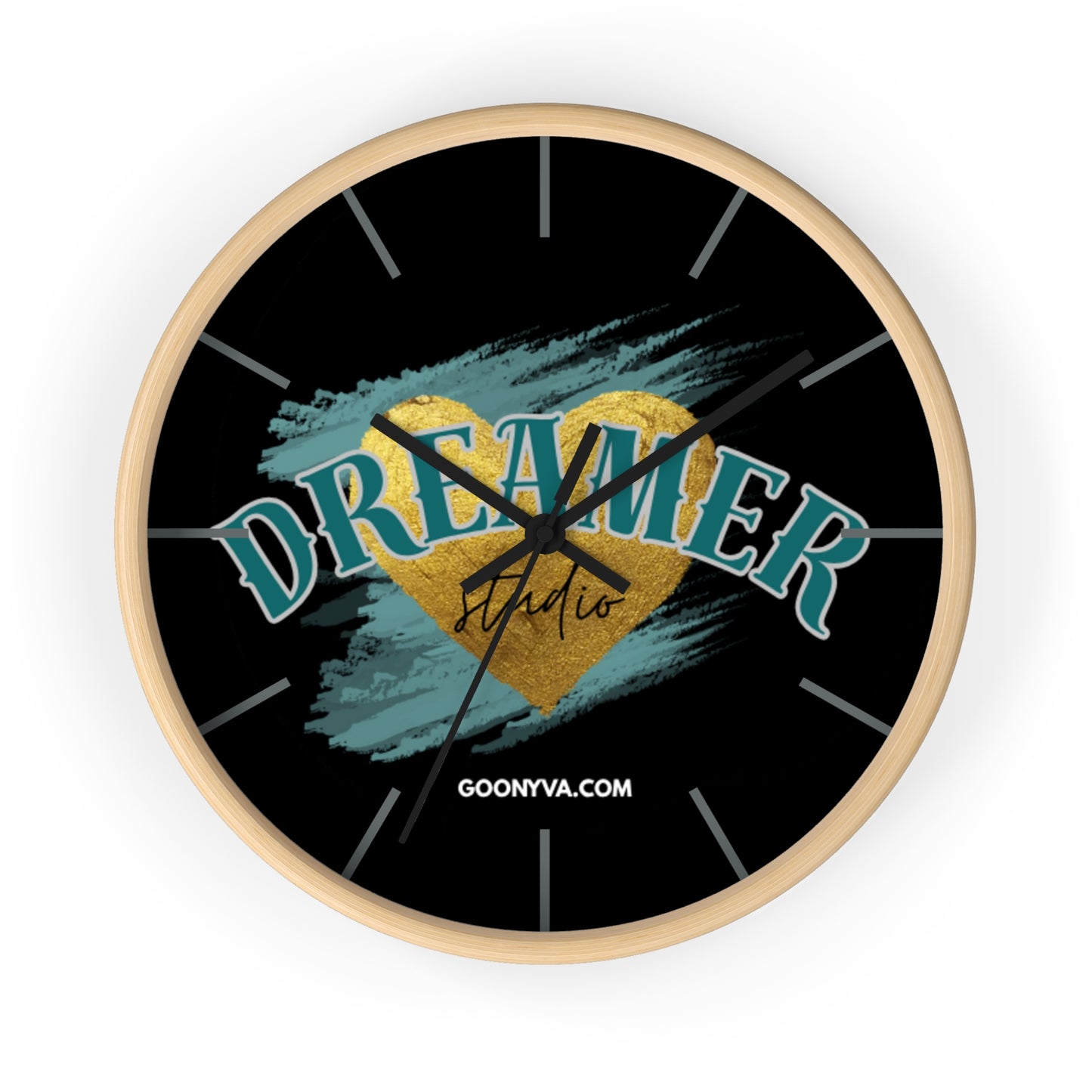 Horloge murale "Cœur de Rêveur" Décoration inspirante pour la maison et le bureau  Cadeau pour les rêveurs  Art de motivation  Décoration murale unique