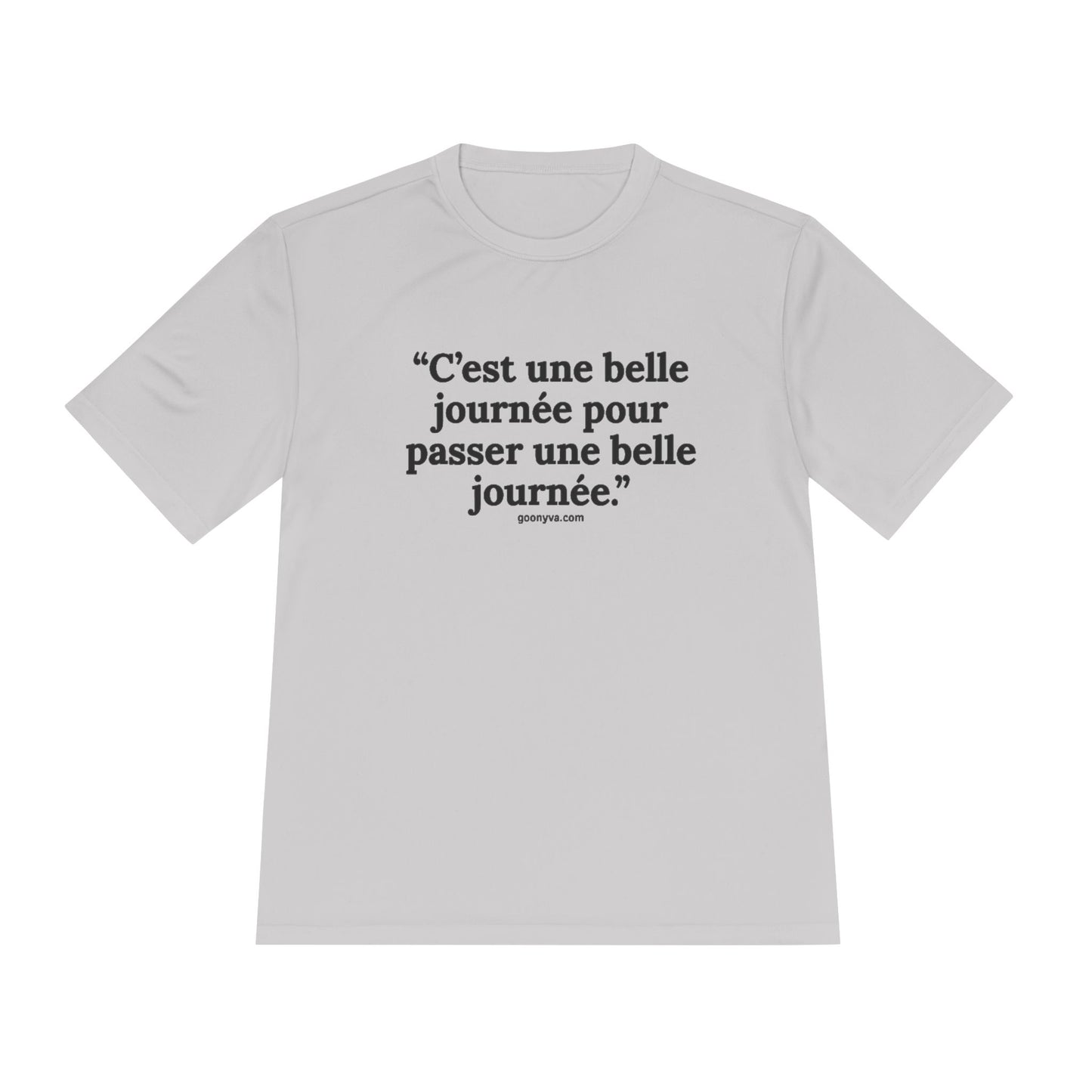 T-shirt Chic avec Citation Française - Parfait pour le style décontracté, les cadeaux, les voyages, le fitness et l'inspiration quotidienne.