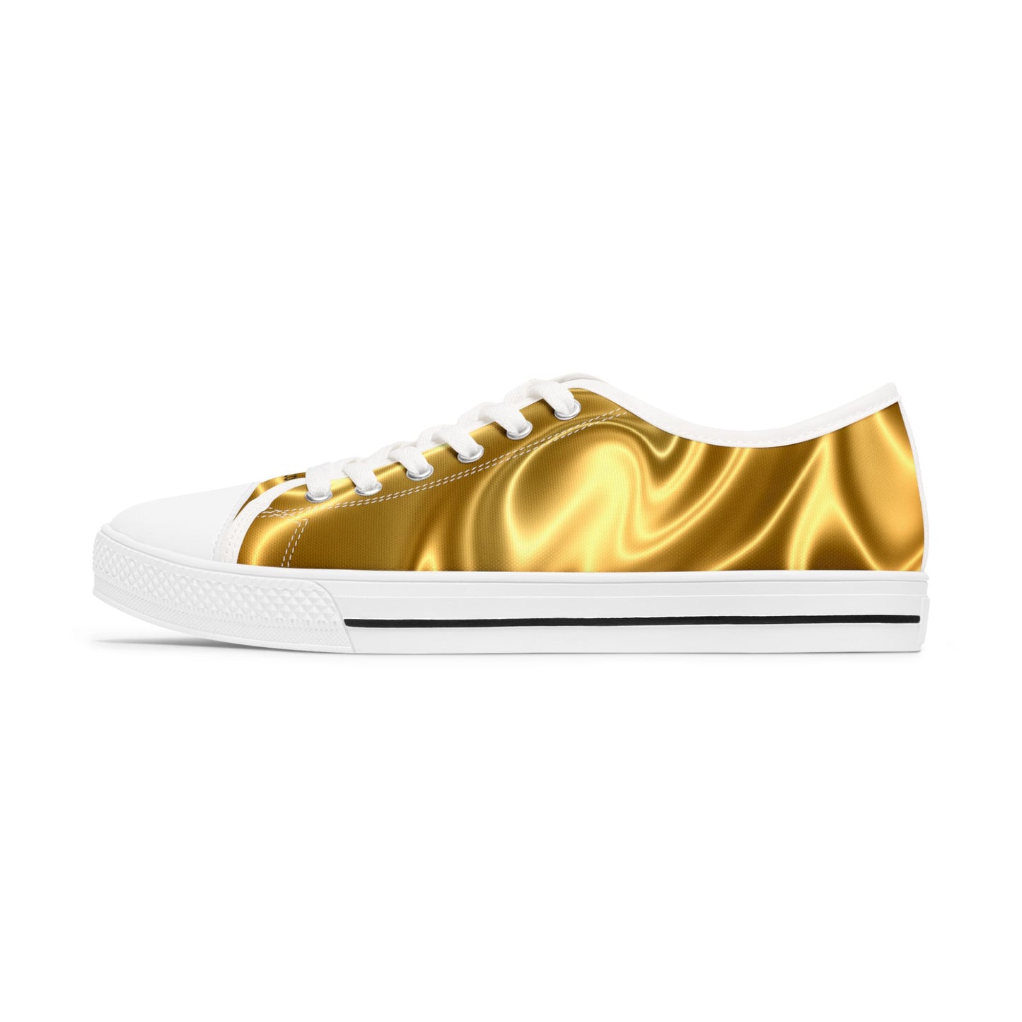 Baskets basses satinées dorées pour femme Chaussures décontractées stylées  Chaussures confortables pour le quotidien  Baskets tendance pour femme  Cadeau pour elle  [...]