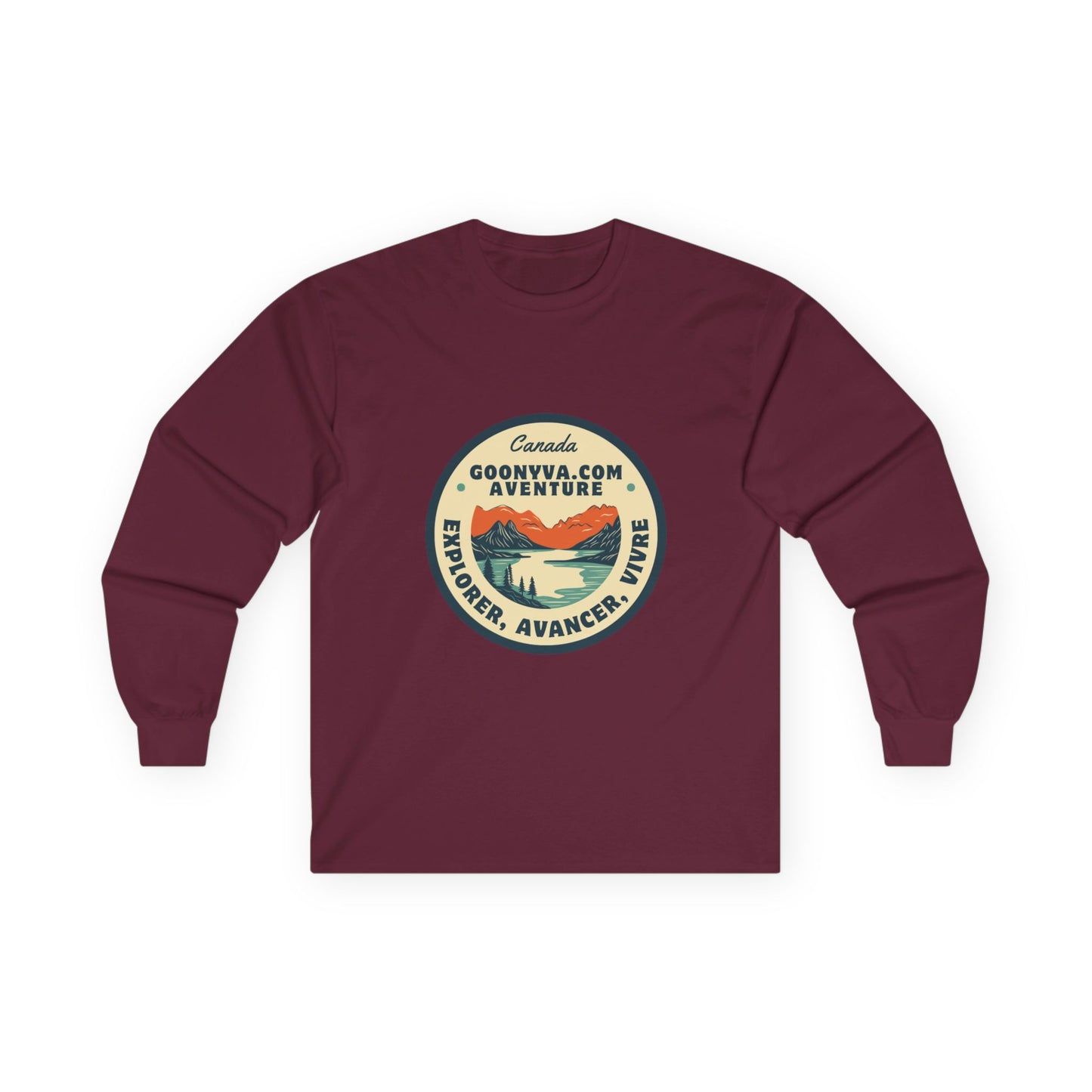 T-shirt Aventure Unisexe à Manches Longues Chemise de voyage  Vêtement pour les passionnés de plein air  Cadeau des Fêtes  Vêtement décontracté