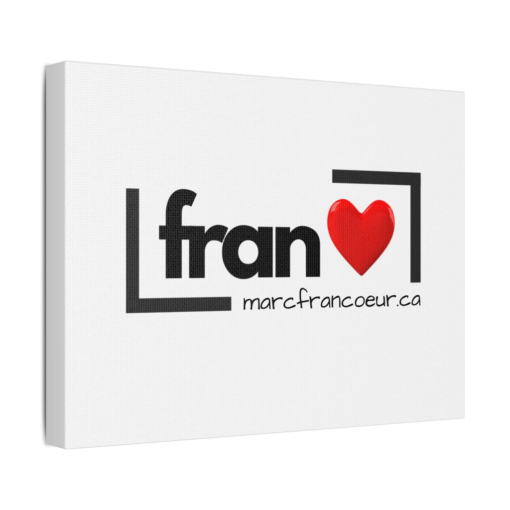 Satin Canvas Print — "Fran" Logo Stretched Wall Art