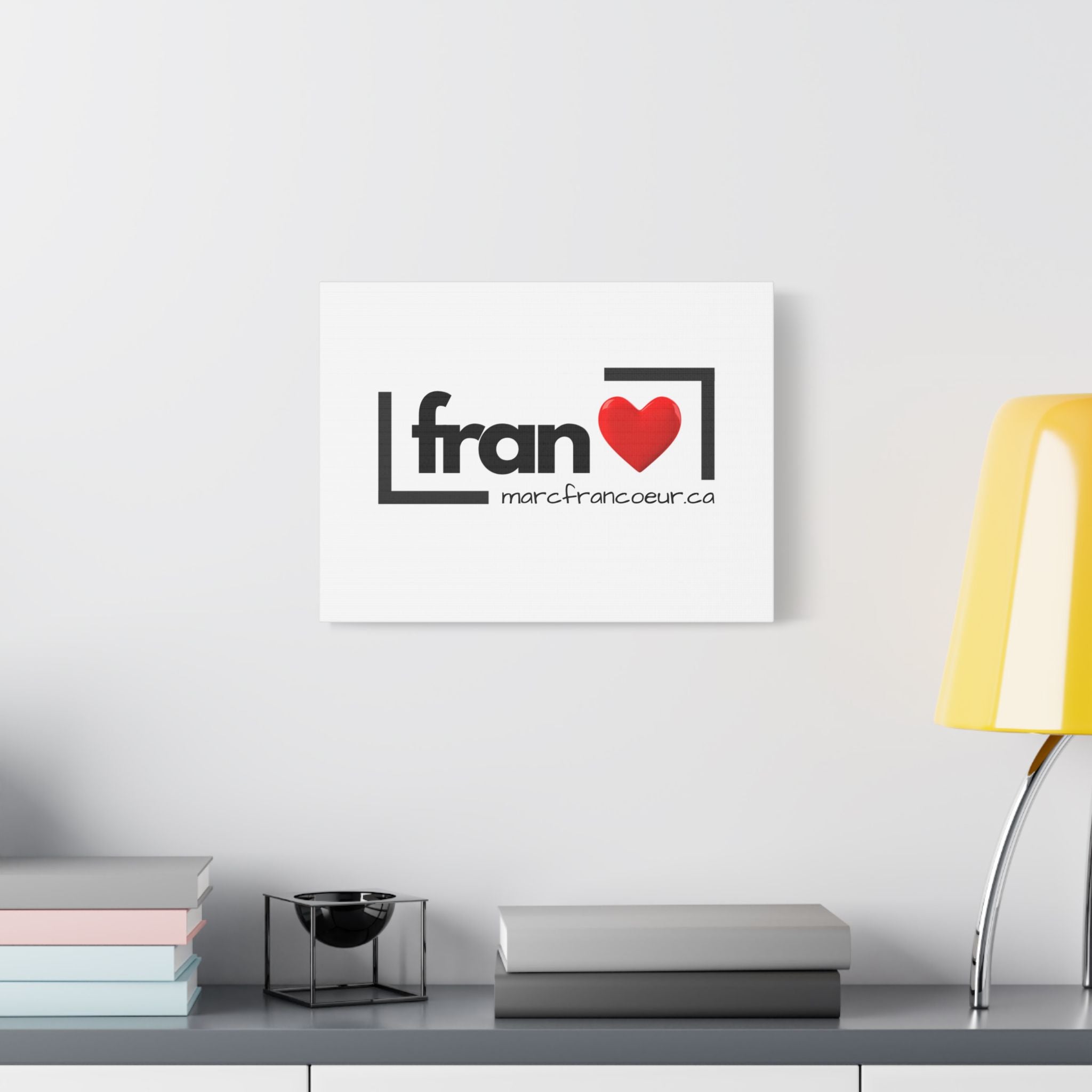 Satin Canvas Print — "Fran" Logo Stretched Wall Art