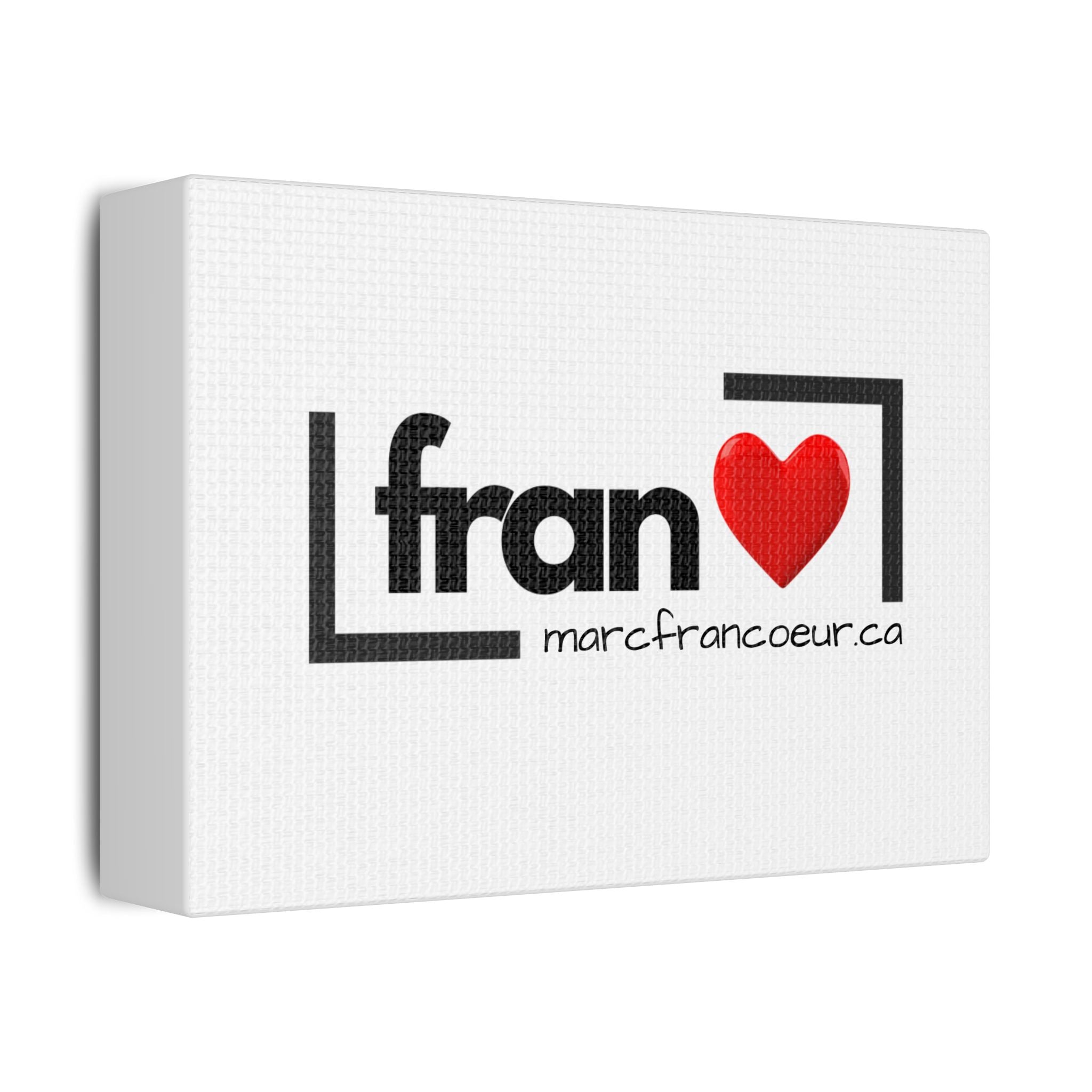 Satin Canvas Print — "Fran" Logo Stretched Wall Art