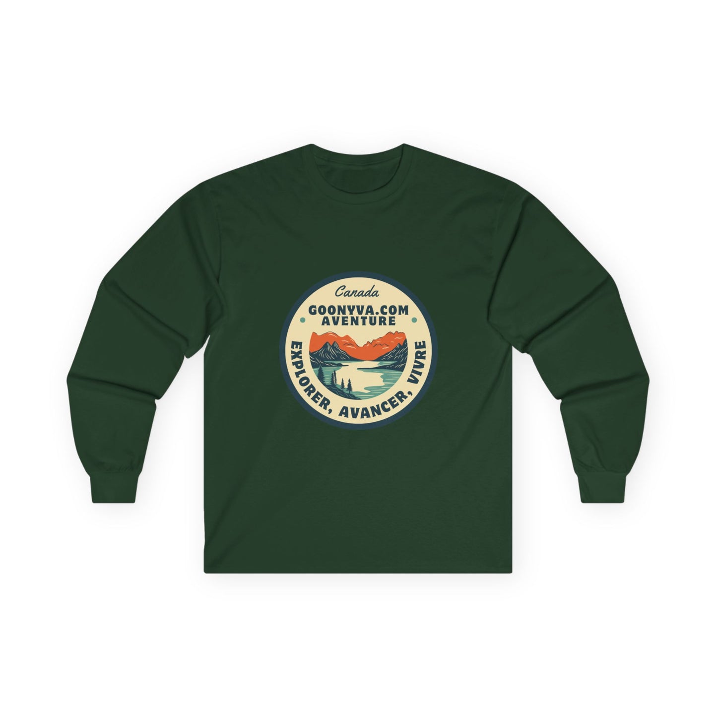 T-shirt Aventure Unisexe à Manches Longues Chemise de voyage  Vêtement pour les passionnés de plein air  Cadeau des Fêtes  Vêtement décontracté