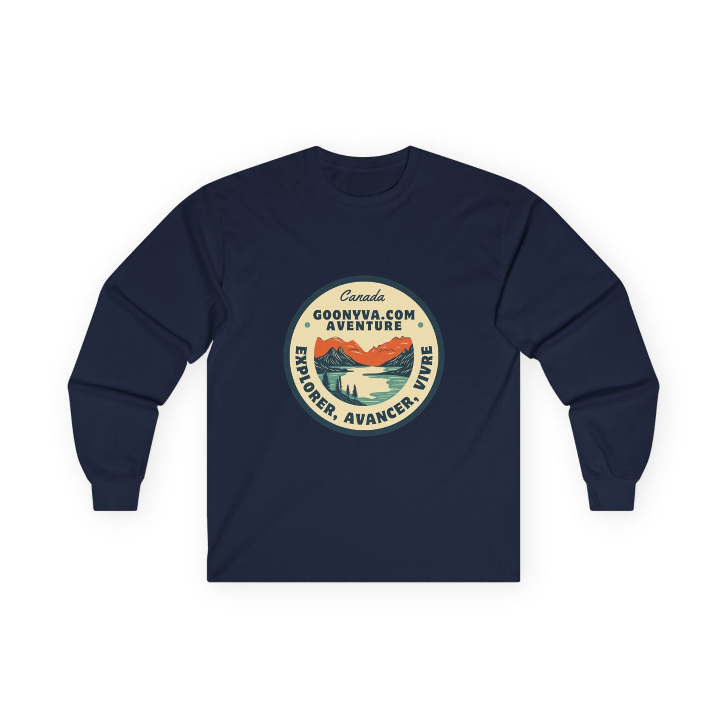 T-shirt Aventure Unisexe à Manches Longues Chemise de voyage  Vêtement pour les passionnés de plein air  Cadeau des Fêtes  Vêtement décontracté
