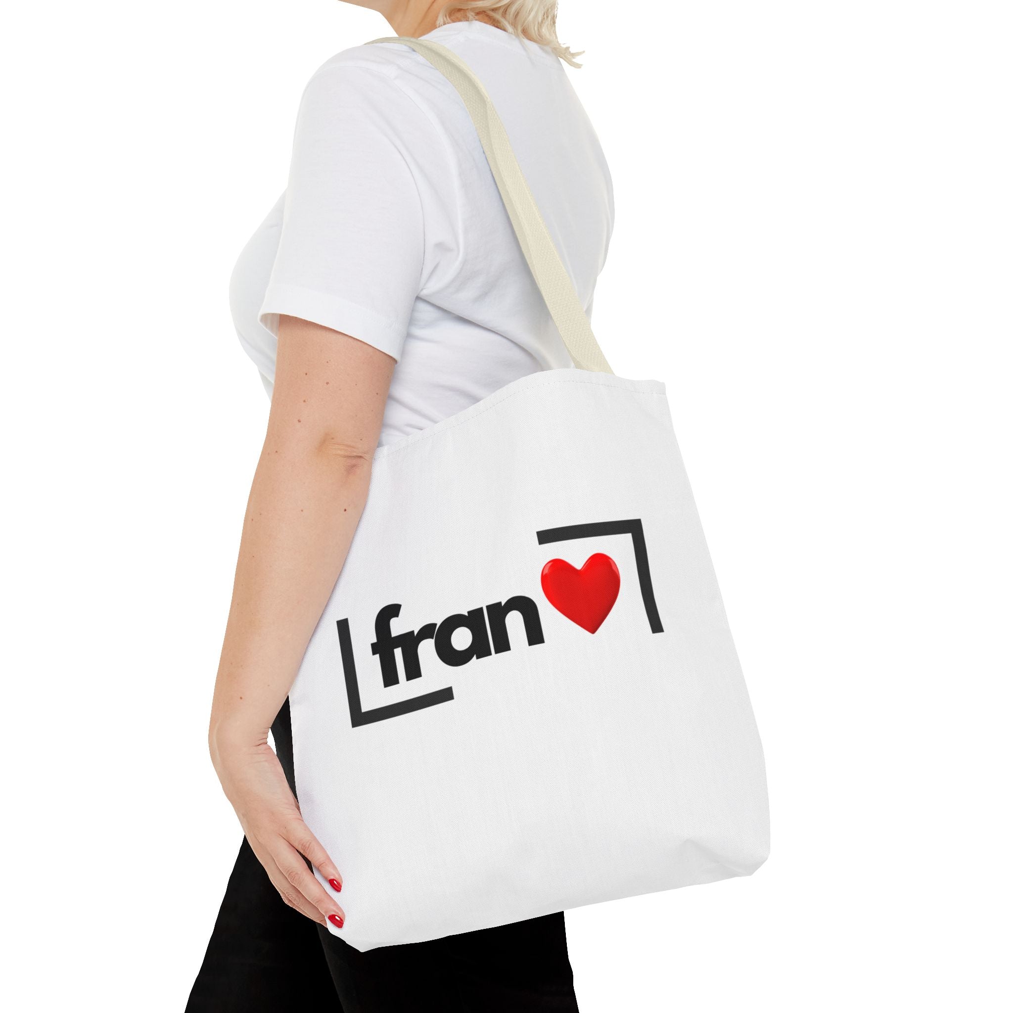 Sac Fourre-Tout Personnalisé avec Motif Cœur | Accessoire de Mode Personnalisé, Cadeau pour Elle, Chic Décontracté, Usage Quotidien, Écologique.