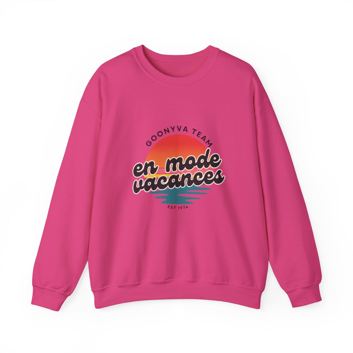 Chandail Col Rond "Chill Vibes" Pour les journées décontractées  Idéal pour la détente douillette  Parfait pour le voyage  Cadeau pour les amis  Style vacances