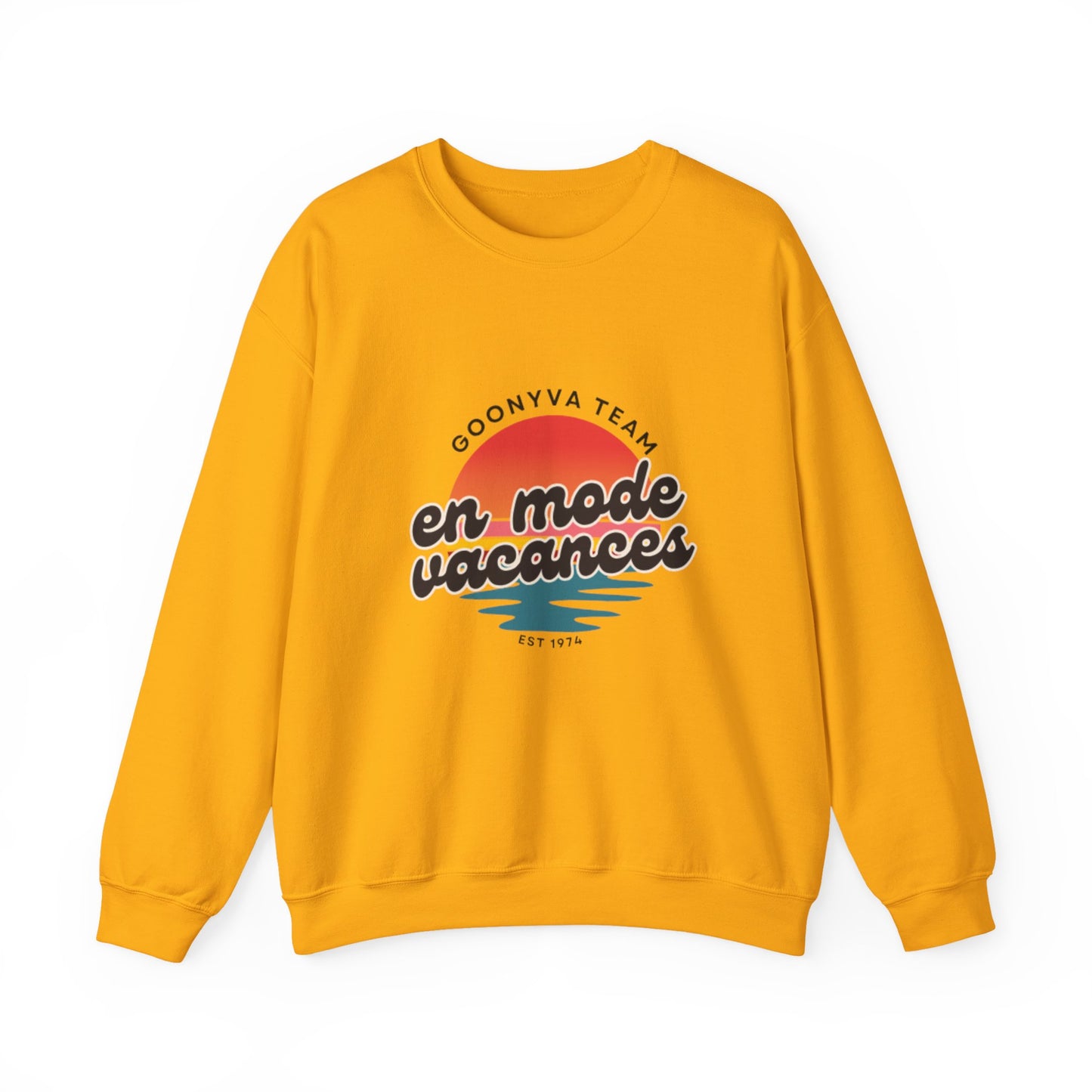 Chandail Col Rond "Chill Vibes" Pour les journées décontractées  Idéal pour la détente douillette  Parfait pour le voyage  Cadeau pour les amis  Style vacances