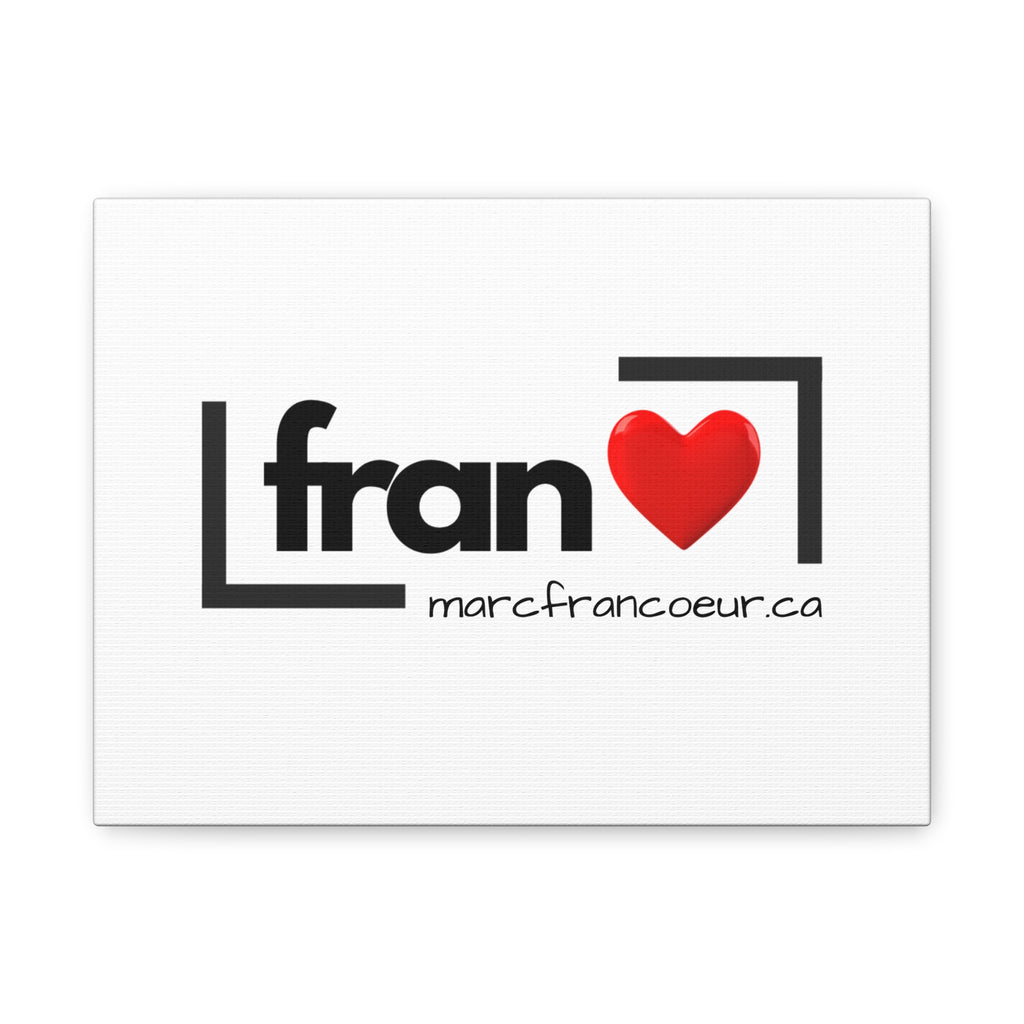Fran Heart Logo Matte Canvas Print — Stretched Wall Art (marcfrancoeur.ca)
