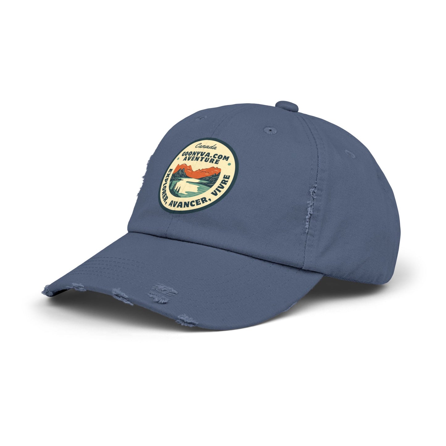 Casquette Unisexe Distressed "Aventure Vintage" Décontractée  Casquette d'explorateur  Cadeau pour les voyageurs  Plaisirs en plein air  Accessoire de mode tendance