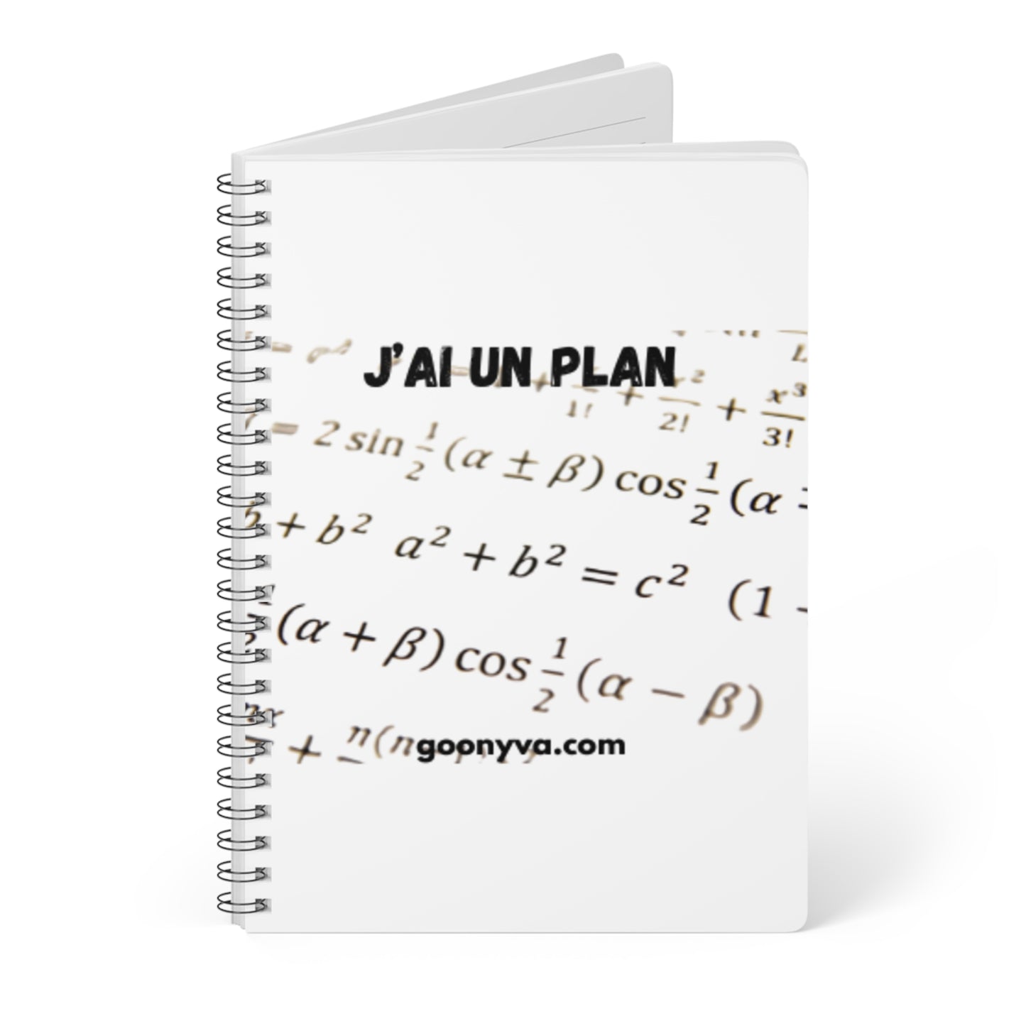 Carnet à spirale A5 avec design de plan motivant Journal d'étude  Planificateur d'objectifs  Cadeau pour étudiants et professeurs  Fournitures de bureau