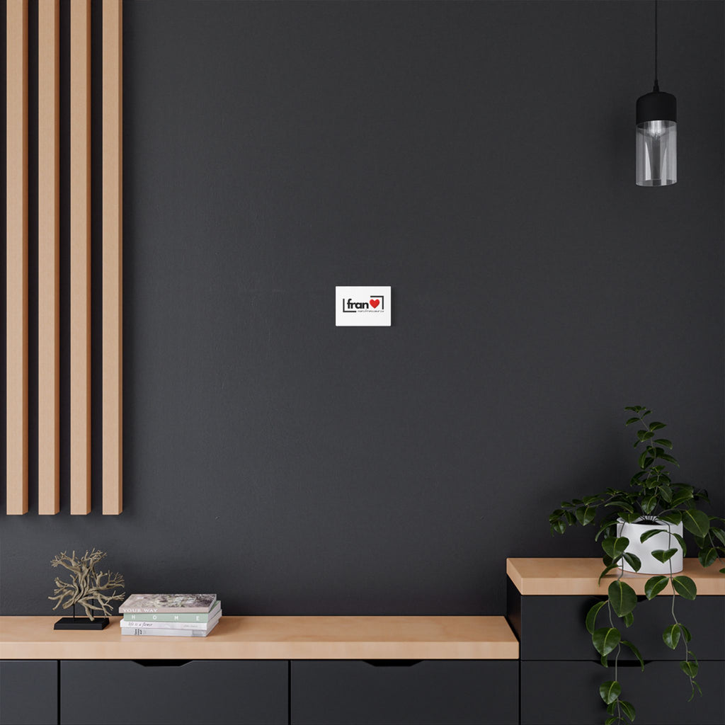 Satin Canvas Print — "Fran" Logo Stretched Wall Art
