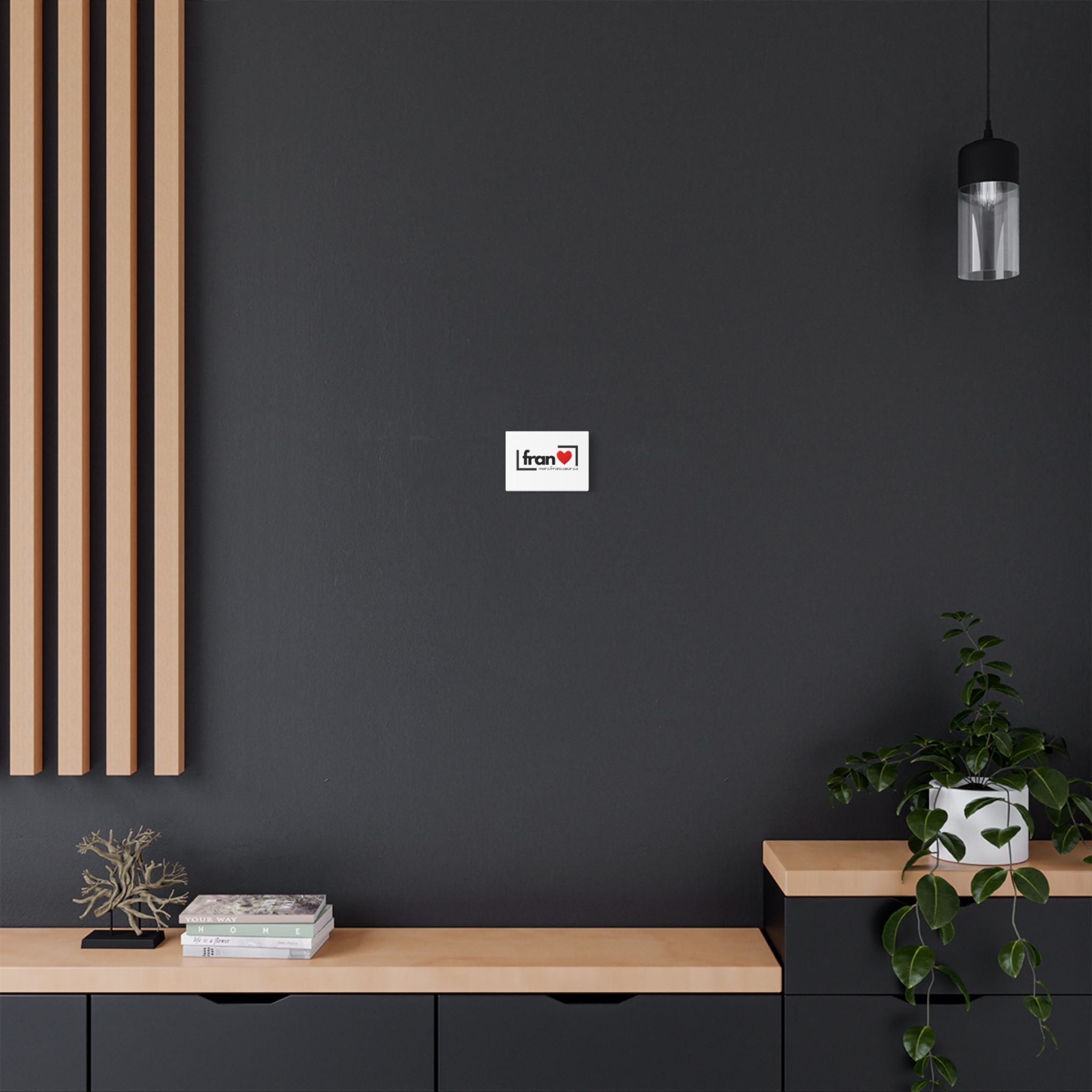 Satin Canvas Print — "Fran" Logo Stretched Wall Art