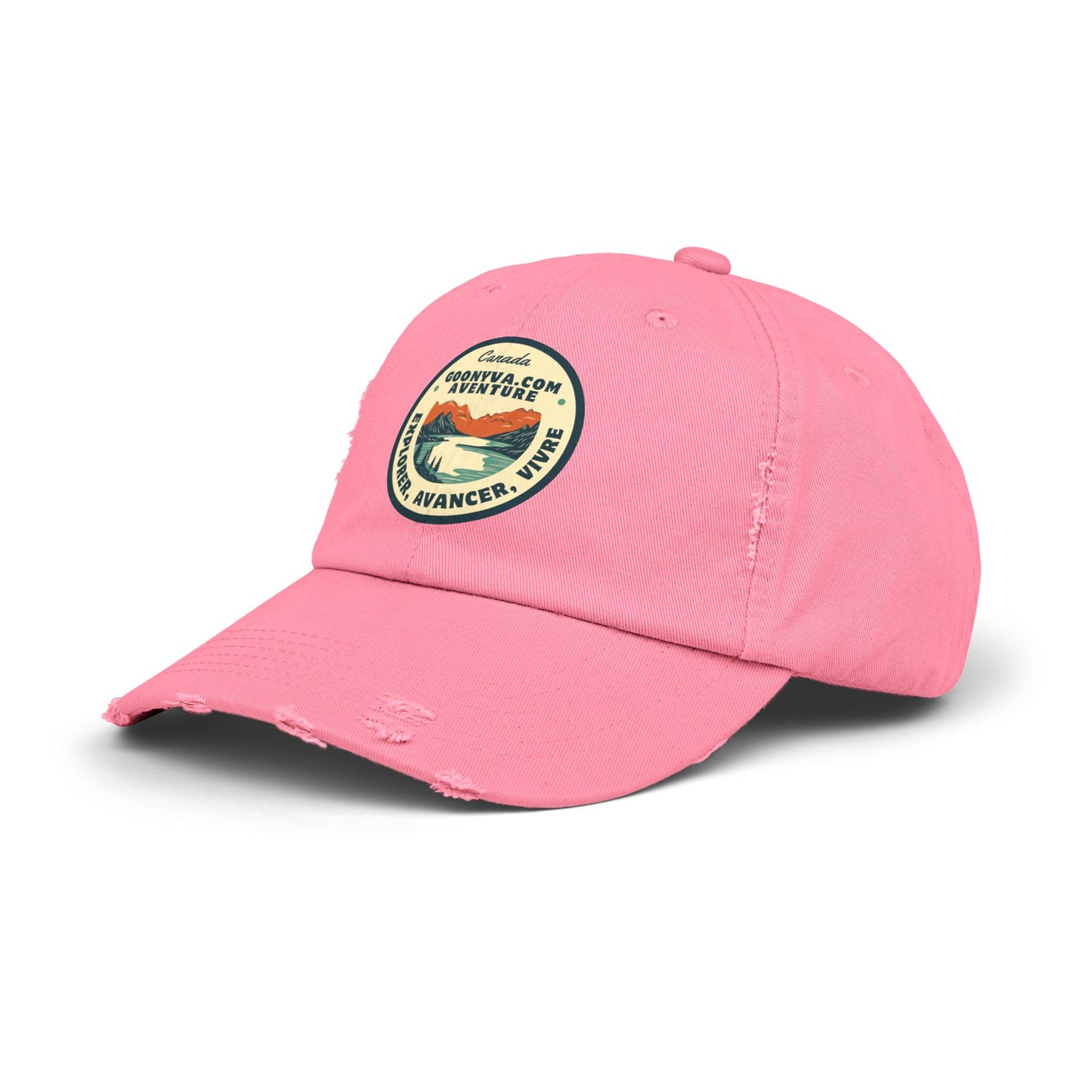 Casquette Unisexe Distressed "Aventure Vintage" Décontractée  Casquette d'explorateur  Cadeau pour les voyageurs  Plaisirs en plein air  Accessoire de mode tendance