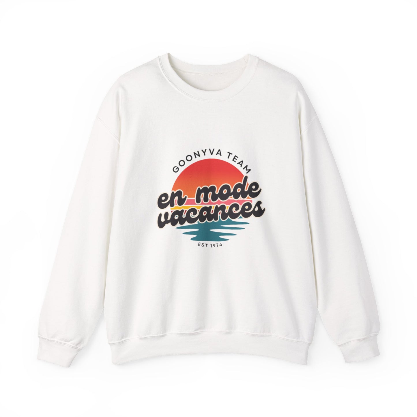 Chandail Col Rond "Chill Vibes" Pour les journées décontractées  Idéal pour la détente douillette  Parfait pour le voyage  Cadeau pour les amis  Style vacances