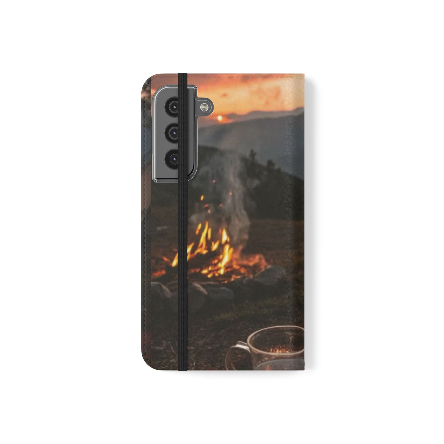 Étuis à Rabat pour Téléphone "Inspiration Nature" Étui portefeuille protecteur  Thème feu de camp  Accessoire stylé pour l'extérieur  Cadeau parfait pour [...]