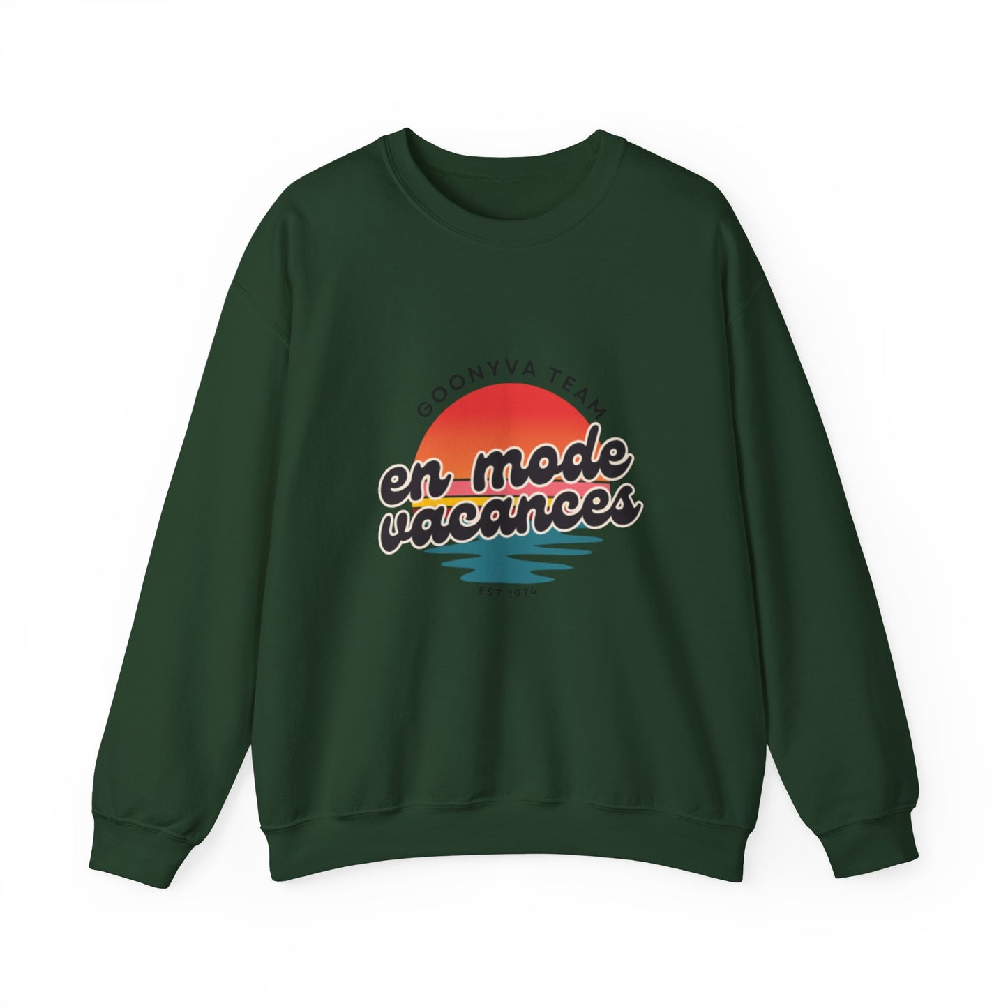 Chandail Col Rond "Chill Vibes" Pour les journées décontractées  Idéal pour la détente douillette  Parfait pour le voyage  Cadeau pour les amis  Style vacances