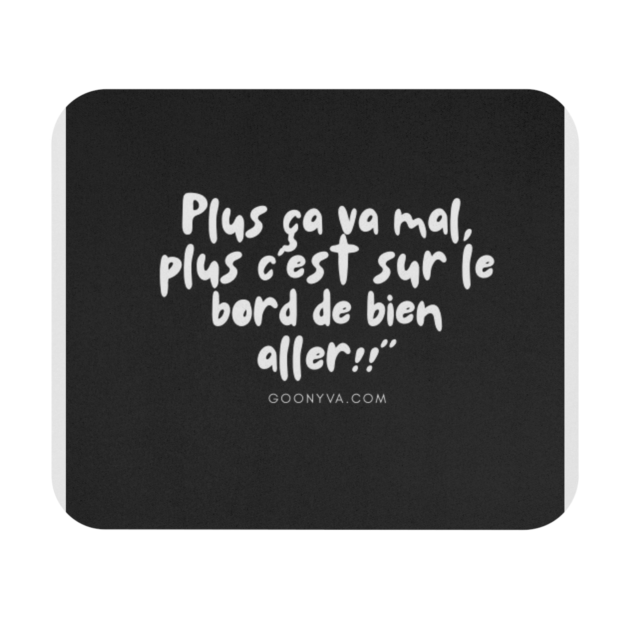 Tapis de Souris Motivationnel et Élégant – L'Accessoire Indispensable pour Votre Bureau. Parfait Cadeau pour Étudiants et Indispensable pour le Télétravail, avec son Design Noir à Citation Inspirante.