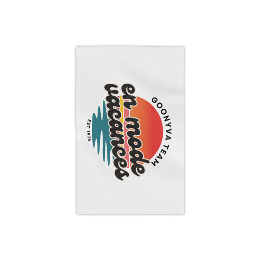 Serviettes de plage rétro amusantes « En mode vacances »  Équipement d'été  Accessoire de vacances  Journées piscine  Cadeau pour les amoureux de la plage