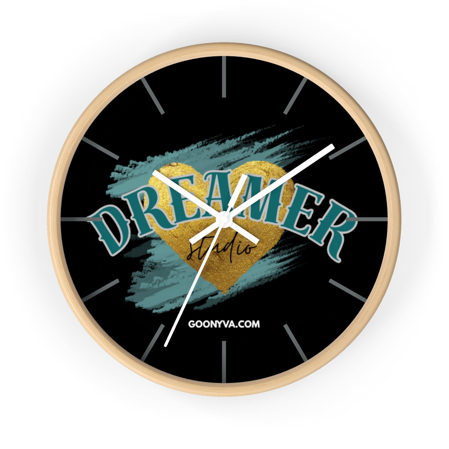 Horloge murale "Cœur de Rêveur" Décoration inspirante pour la maison et le bureau  Cadeau pour les rêveurs  Art de motivation  Décoration murale unique