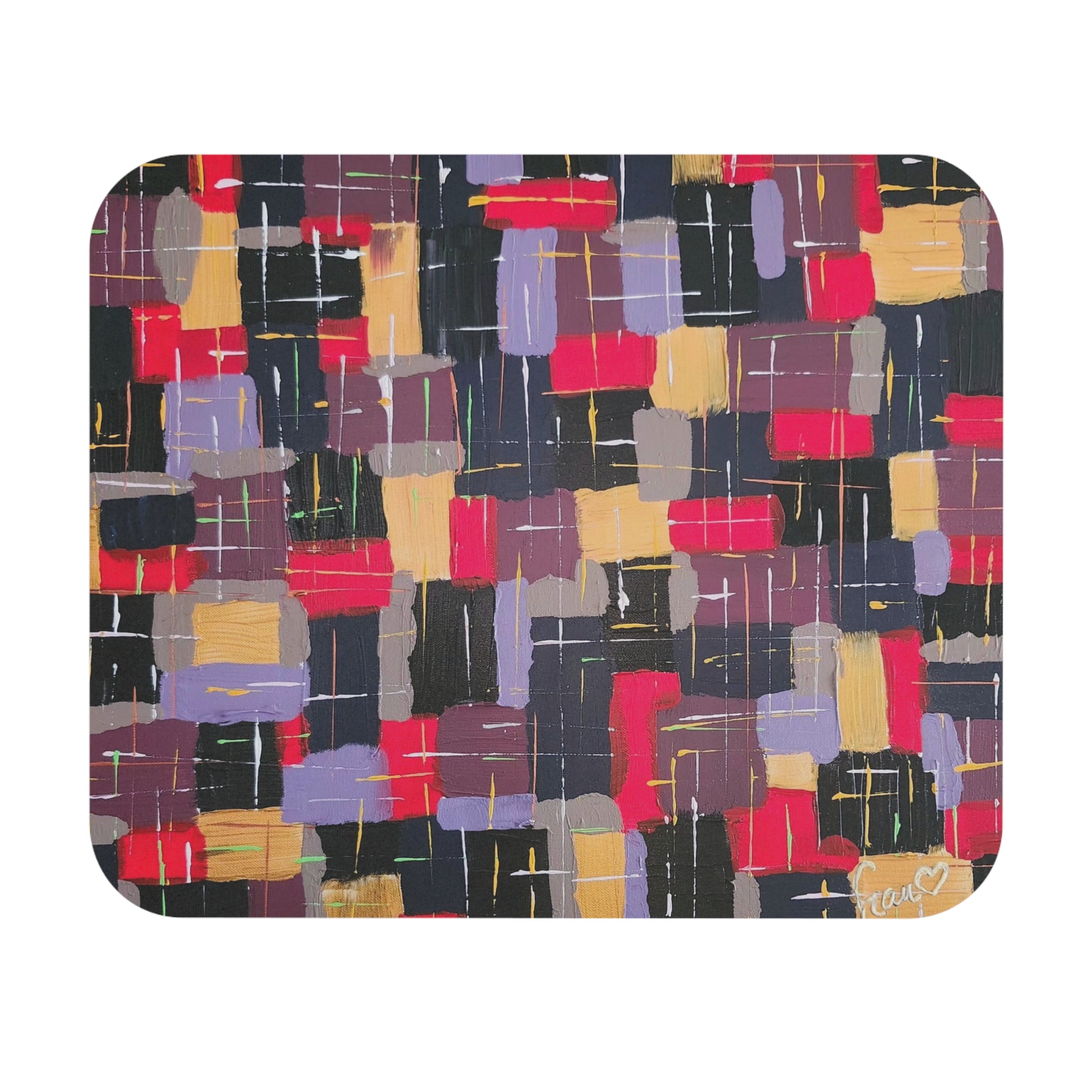 Tapis de souris de l'artiste peintre Marc Francoeur ayant comme titre Jazz city