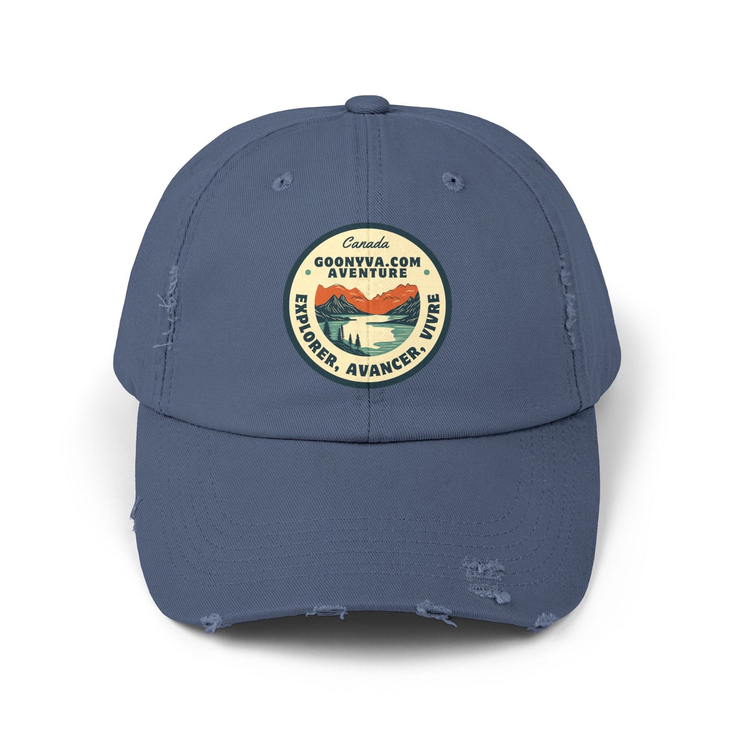Casquette Unisexe Distressed "Aventure Vintage" Décontractée  Casquette d'explorateur  Cadeau pour les voyageurs  Plaisirs en plein air  Accessoire de mode tendance
