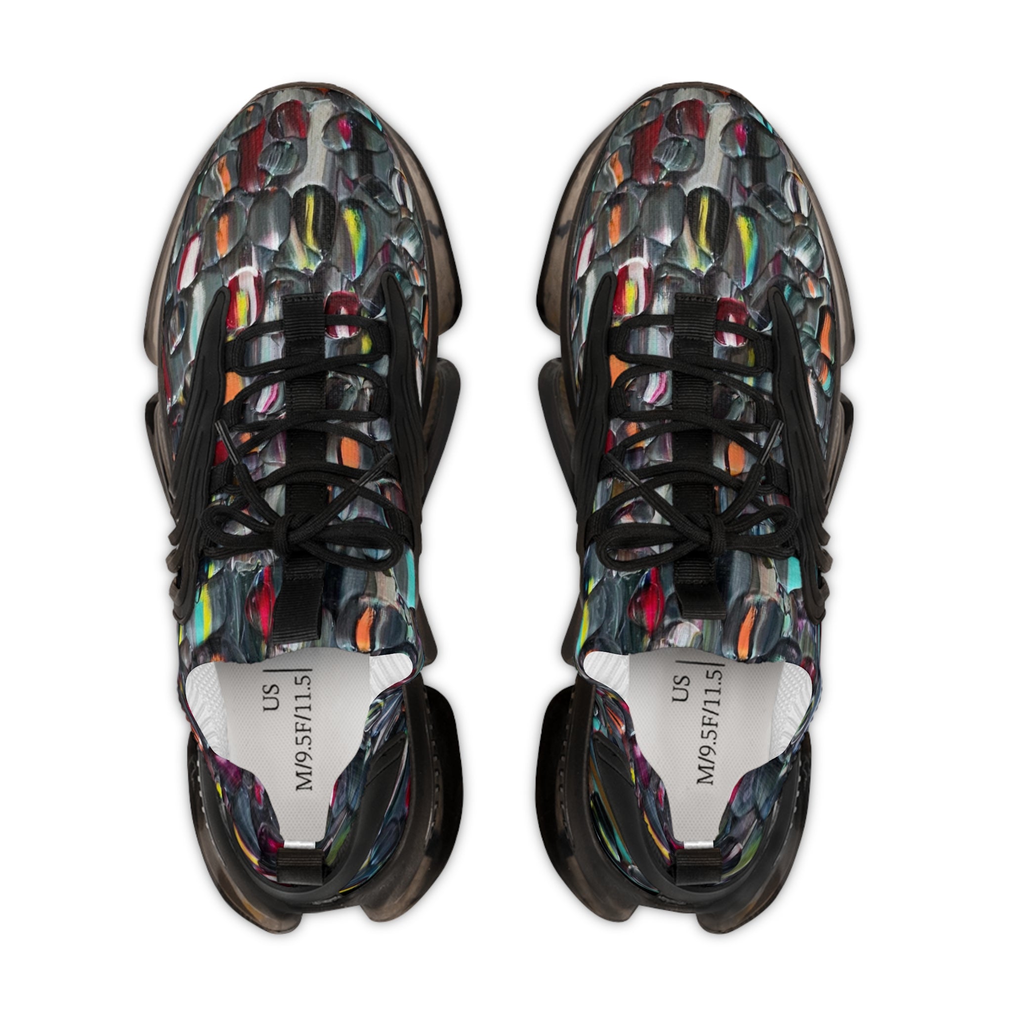 Baskets en maille stylées pour homme Légères et respirantes  Athlétiques de l'artiste peintre Marc Francoeur avec l'oeuvre Illumina  Pour les promenades décontractées  Mode printemps et été