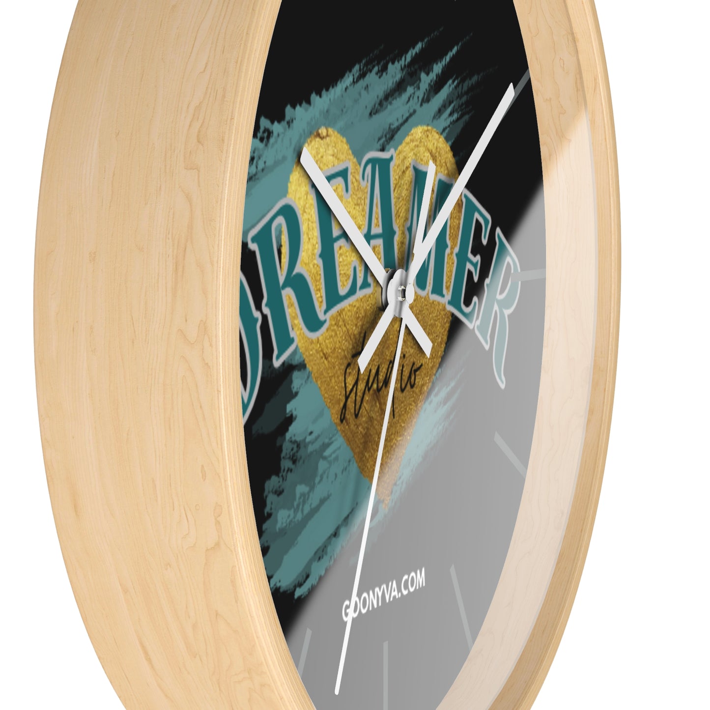Horloge murale "Cœur de Rêveur" Décoration inspirante pour la maison et le bureau  Cadeau pour les rêveurs  Art de motivation  Décoration murale unique