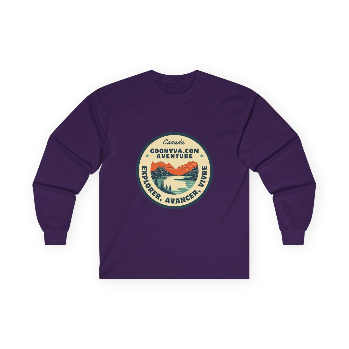 T-shirt Aventure Unisexe à Manches Longues Chemise de voyage  Vêtement pour les passionnés de plein air  Cadeau des Fêtes  Vêtement décontracté