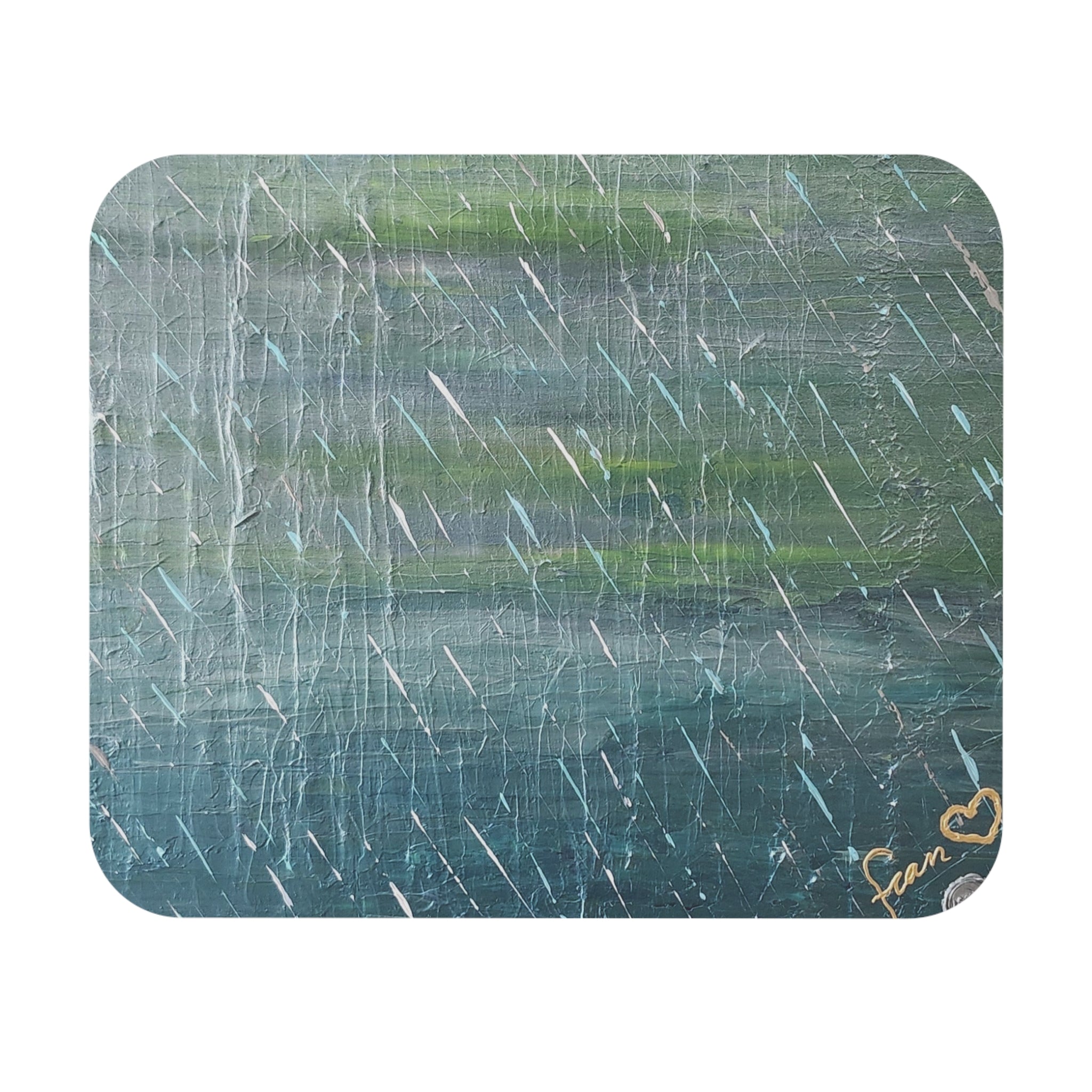 Tapis de souris de l'artiste Marc Francoeur de l'œuvre avec comme titre Temps de repos.